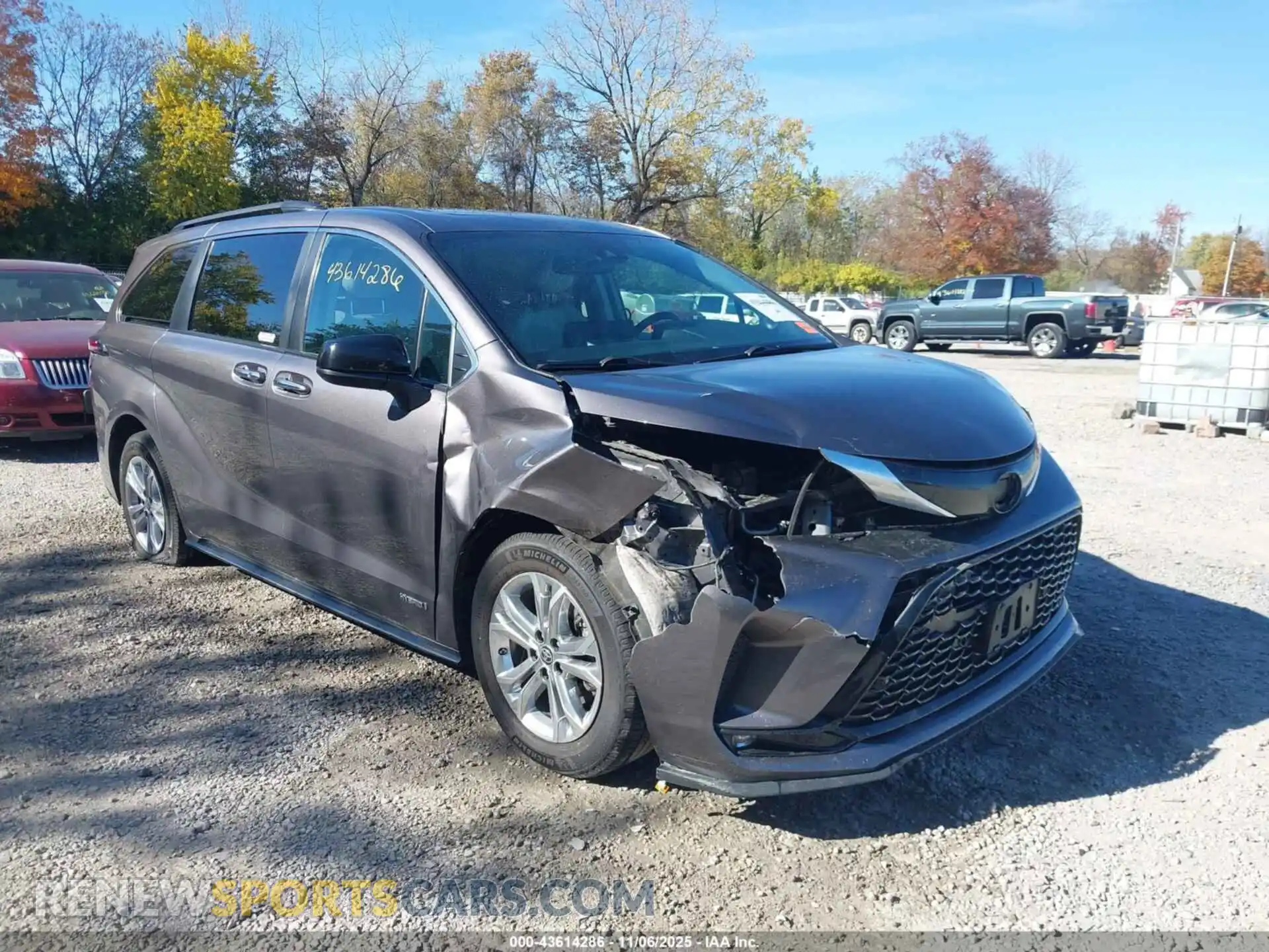 1 Photograph of a damaged car 5TDDSKFCXMS014516 TOYOTA SIENNA 2021
