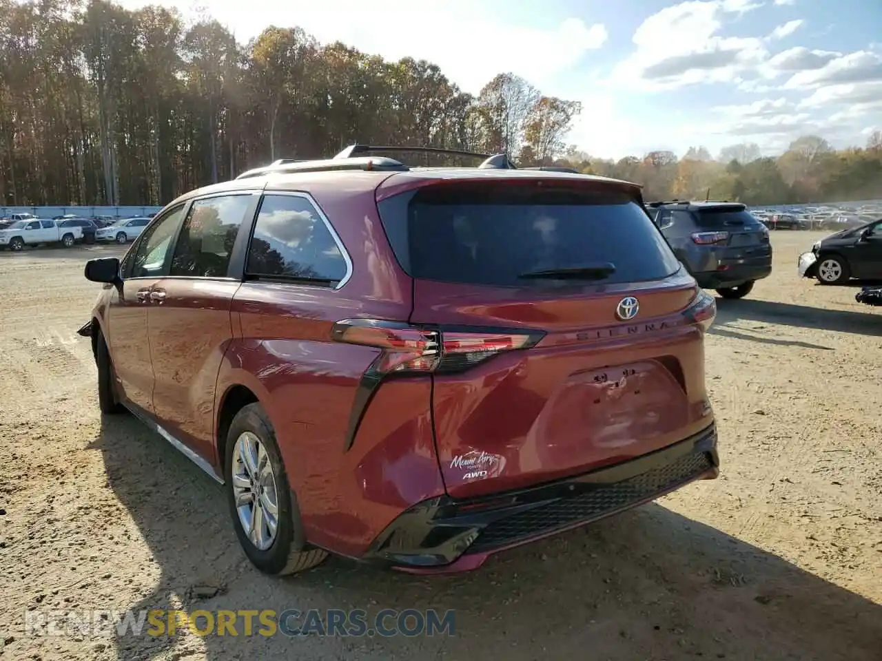 3 Photograph of a damaged car 5TDDSKFCXMS036502 TOYOTA SIENNA 2021
