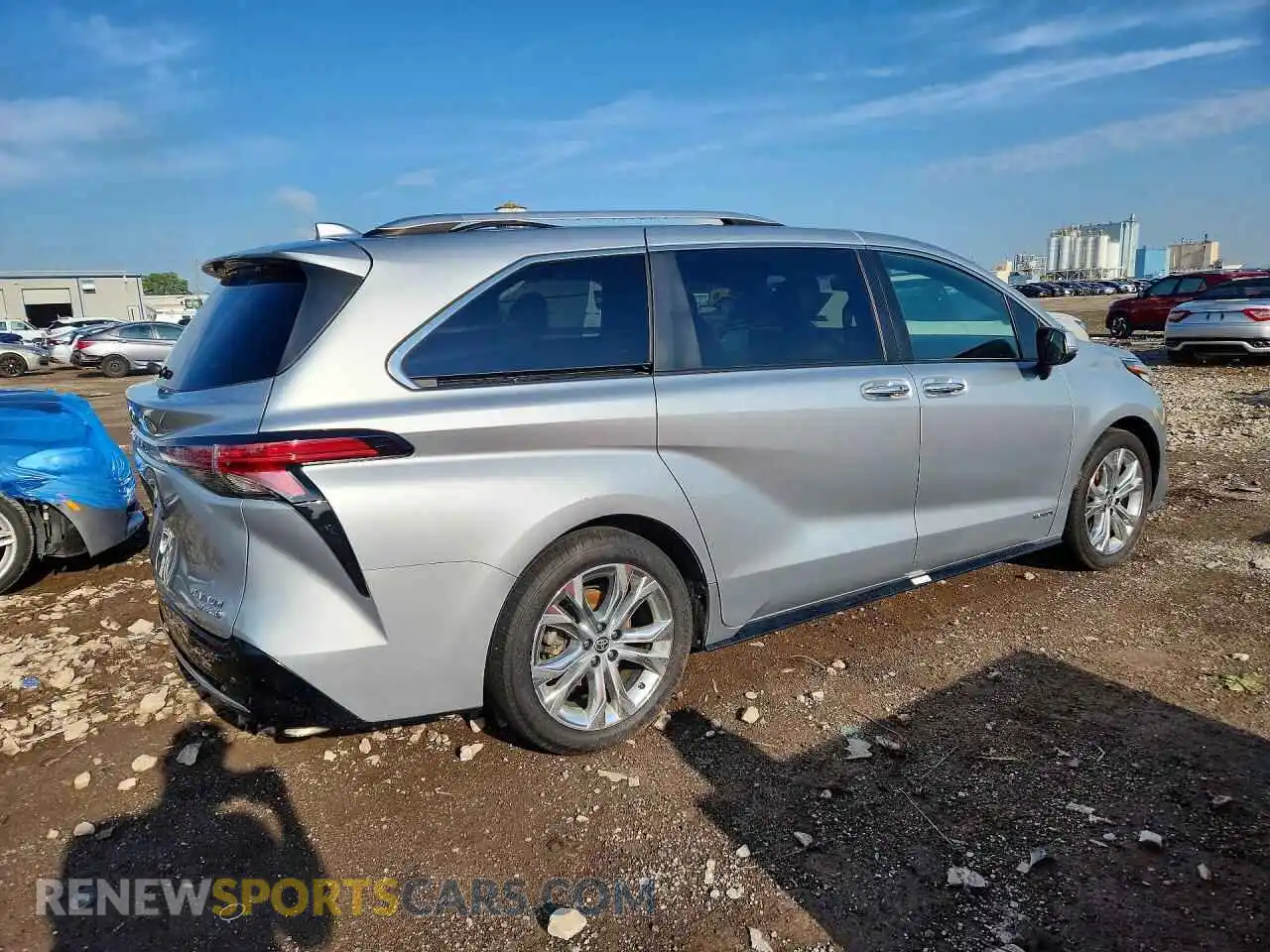 3 Photograph of a damaged car 5TDERKEC4MS007725 TOYOTA SIENNA 2021