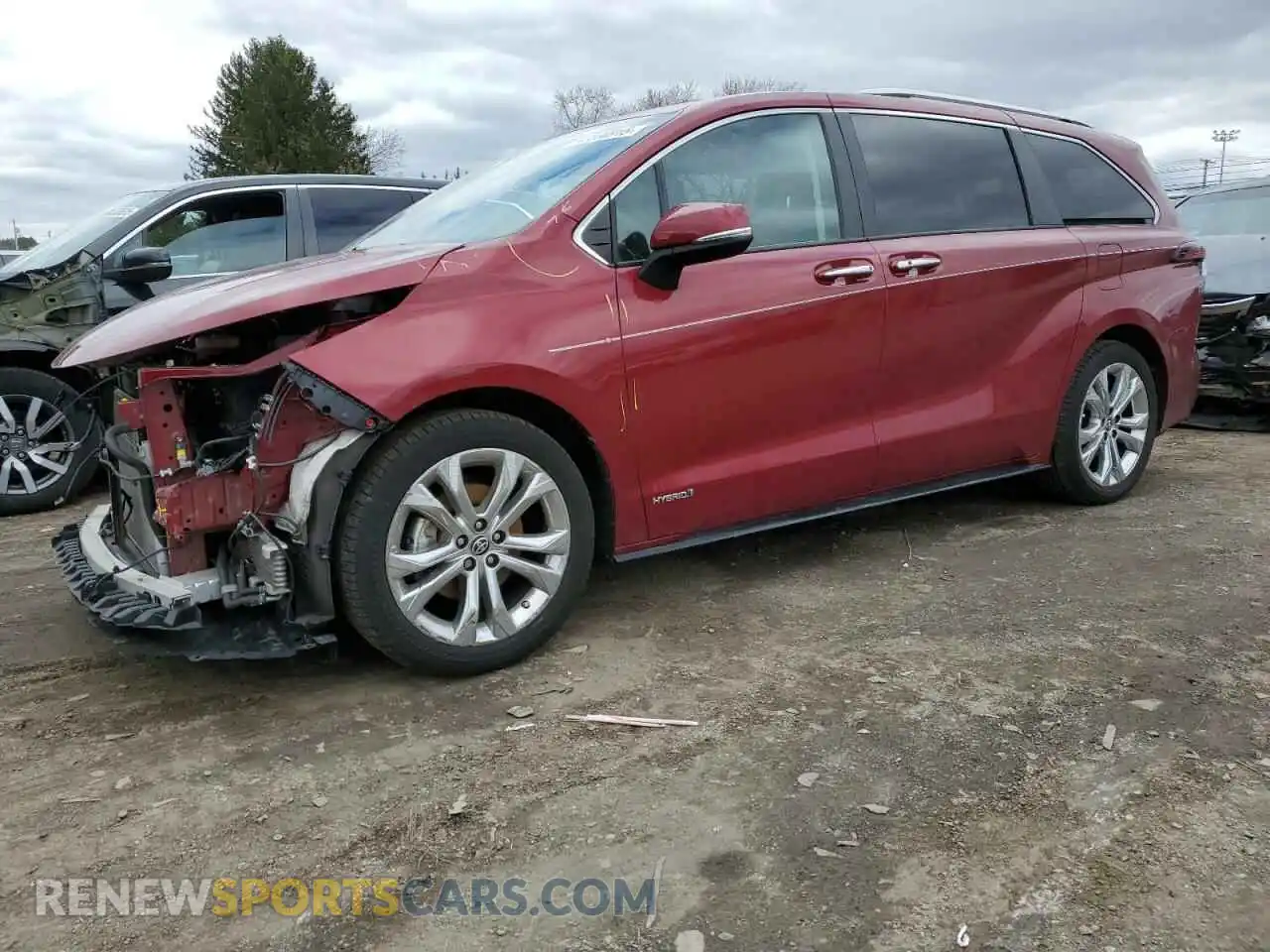 1 Photograph of a damaged car 5TDERKEC4MS008860 TOYOTA SIENNA 2021