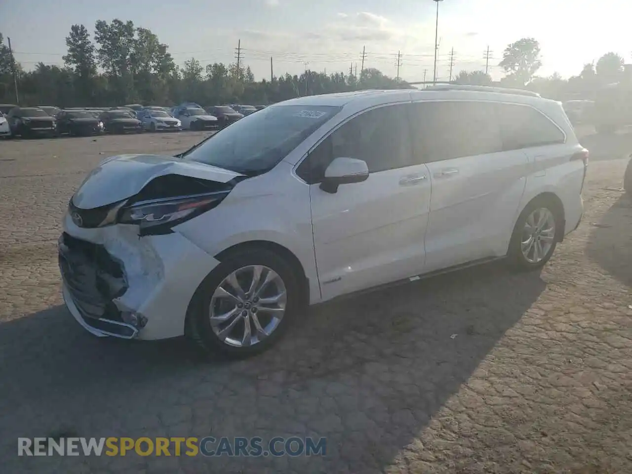 1 Photograph of a damaged car 5TDERKEC4MS012021 TOYOTA SIENNA 2021