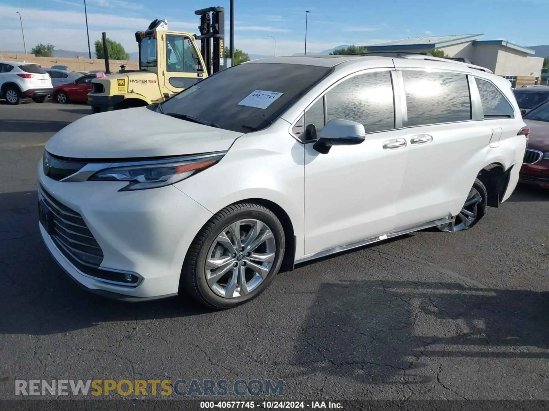 2 fotografías del automóvil dañado 5TDERKEC5MS014263 TOYOTA SIENNA 2021