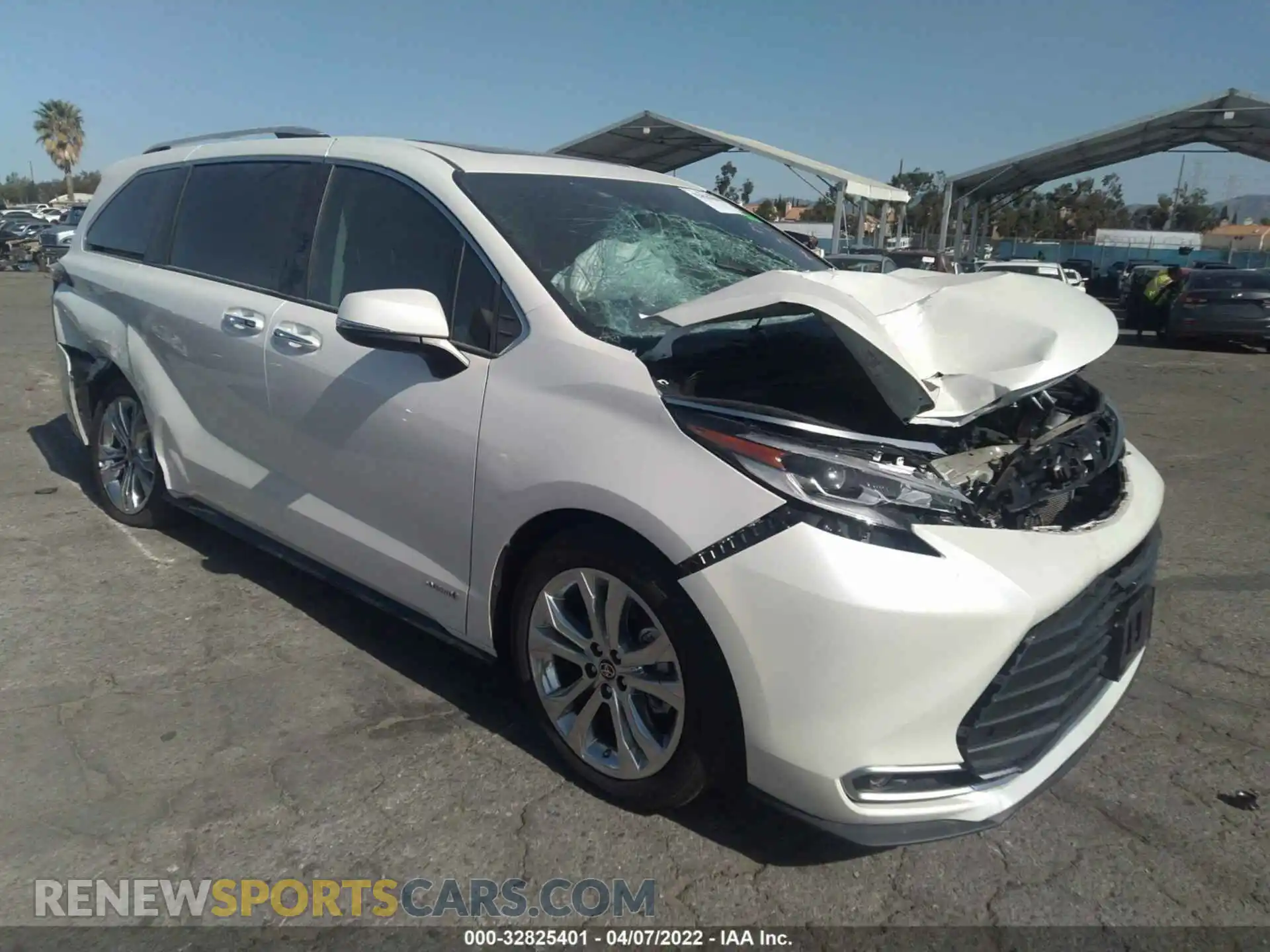 1 Photograph of a damaged car 5TDERKEC6MS027796 TOYOTA SIENNA 2021