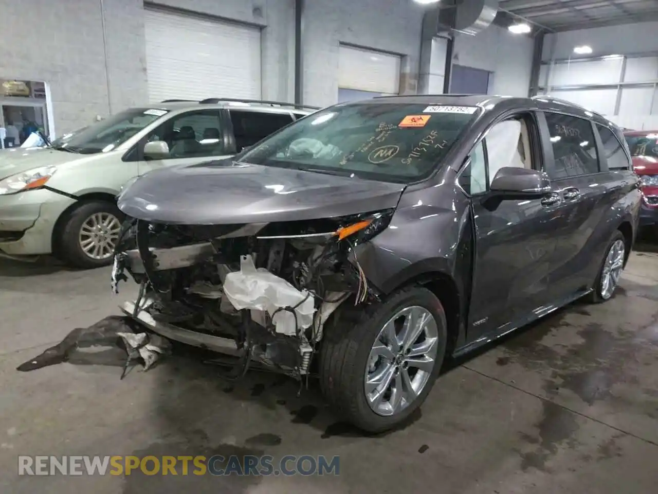 2 Photograph of a damaged car 5TDERKEC9MS002715 TOYOTA SIENNA 2021