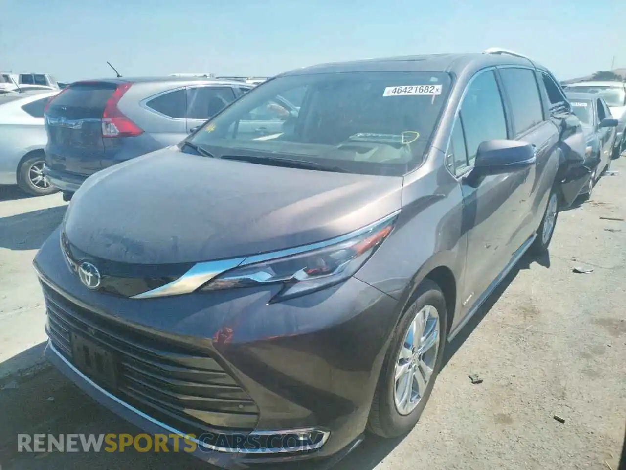 2 Photograph of a damaged car 5TDESKFC6MS003078 TOYOTA SIENNA 2021