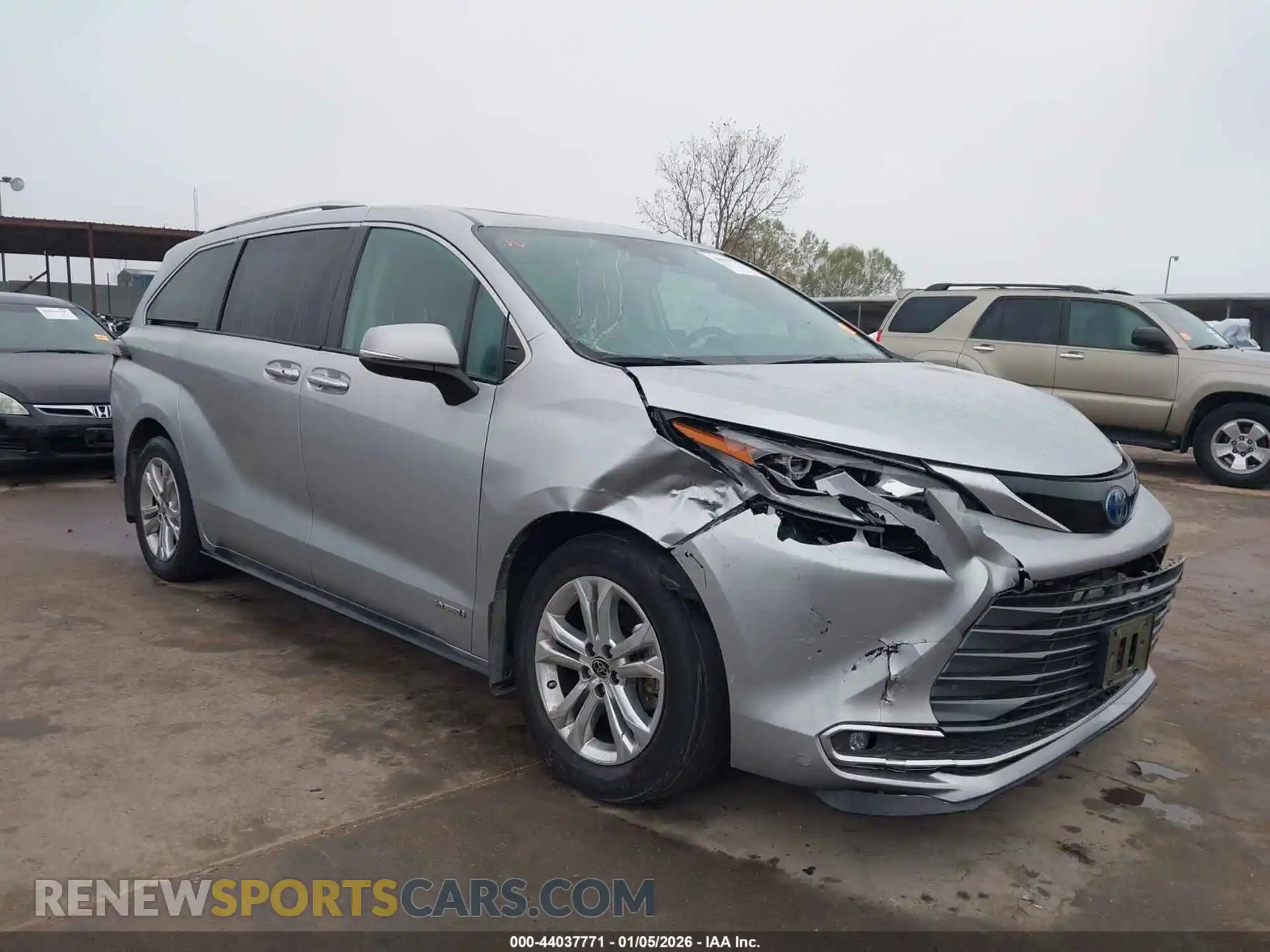 1 Photograph of a damaged car 5TDESKFC7MS010282 TOYOTA SIENNA 2021