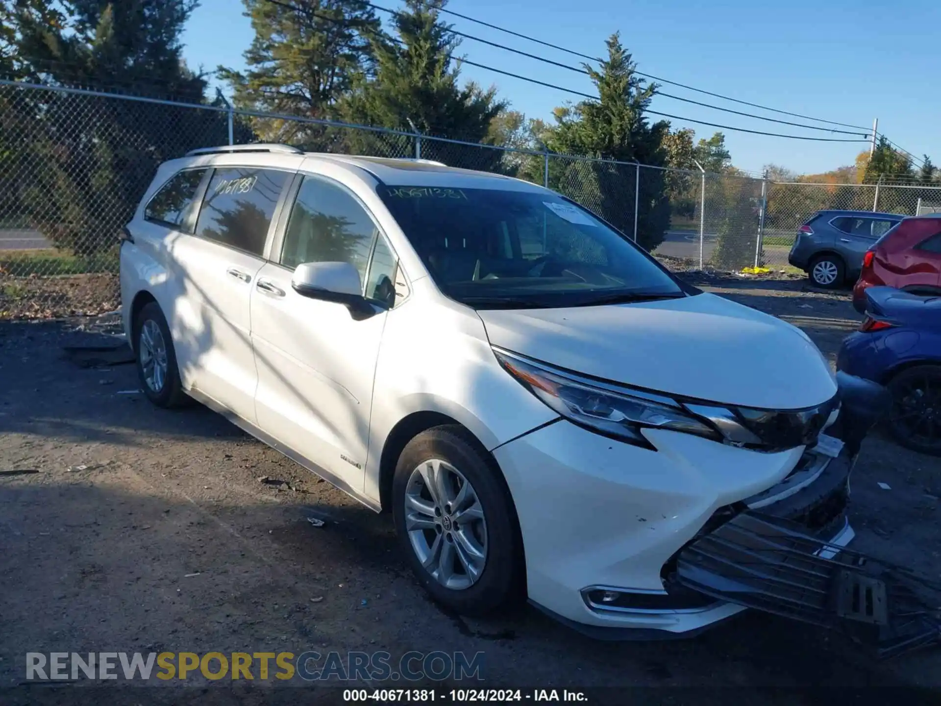 1 Photograph of a damaged car 5TDESKFC7MS025297 TOYOTA SIENNA 2021