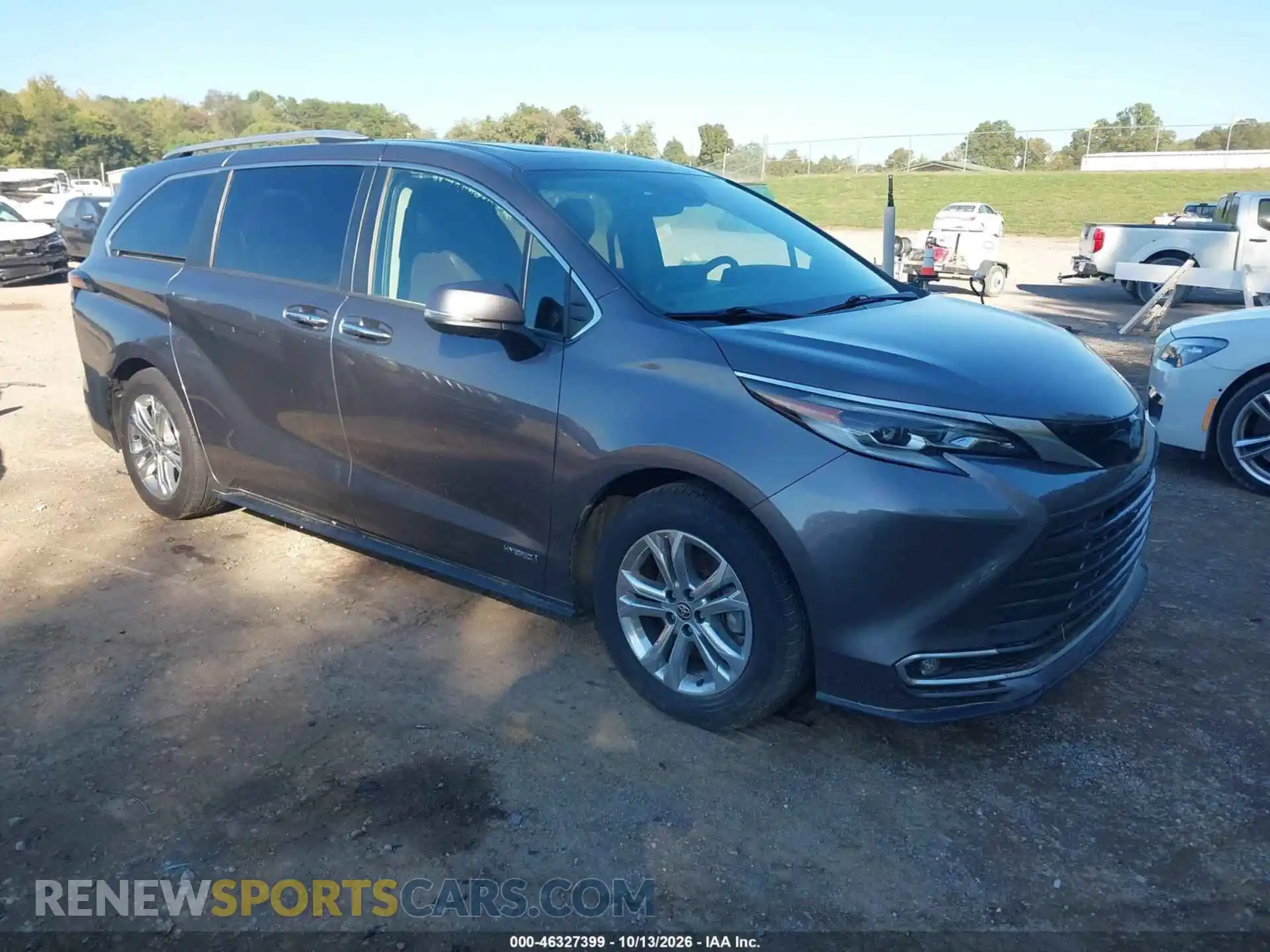 1 fotografías del automóvil dañado 5TDESKFCXMS007831 TOYOTA SIENNA 2021