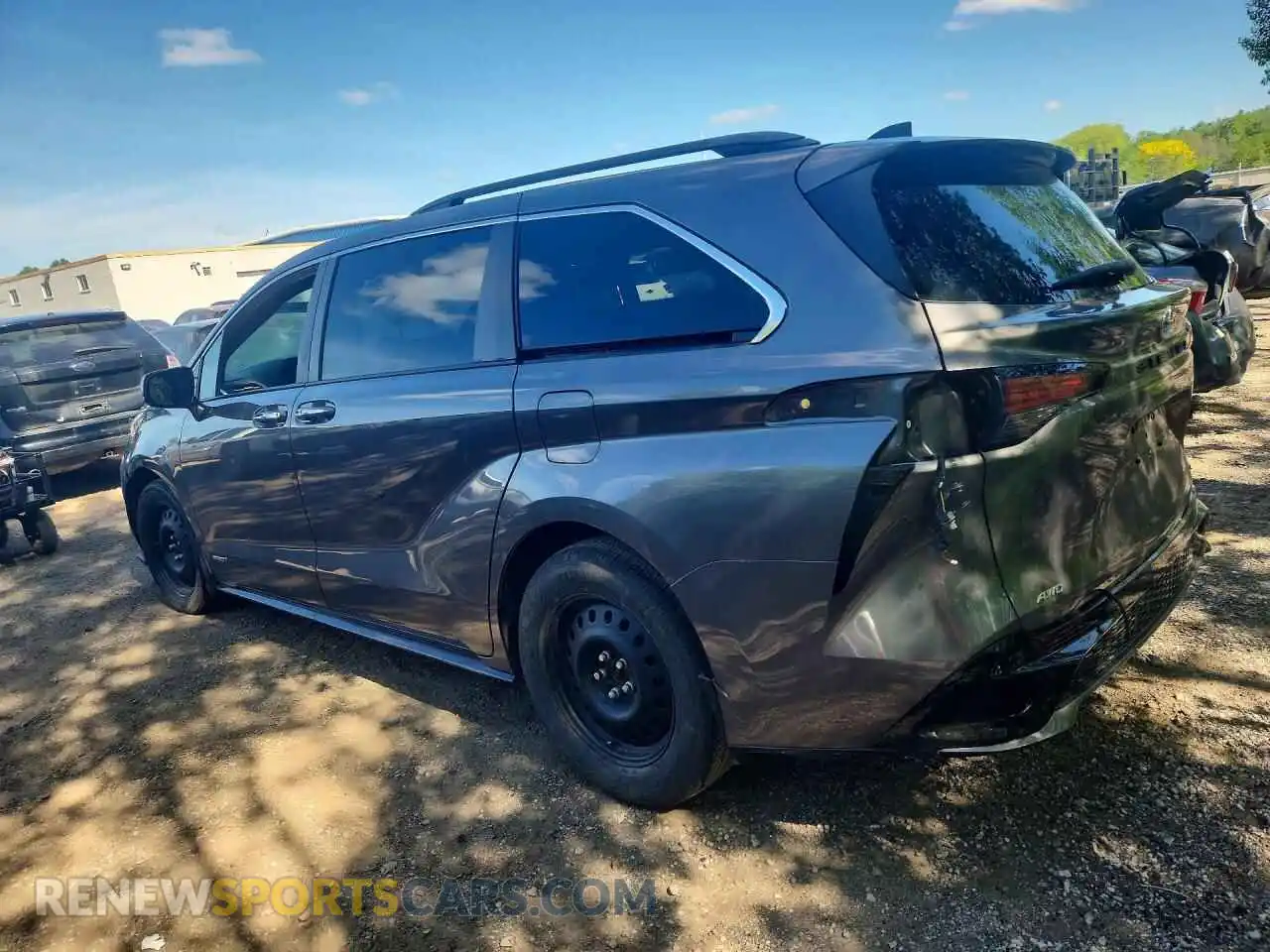 2 Photograph of a damaged car 5TDGSKFC1MS016118 TOYOTA SIENNA 2021
