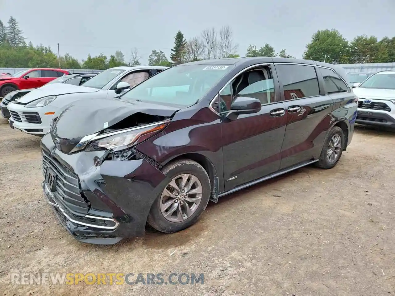 1 Фотография поврежденного автомобиля 5TDGSKFC2MS027225 TOYOTA SIENNA 2021