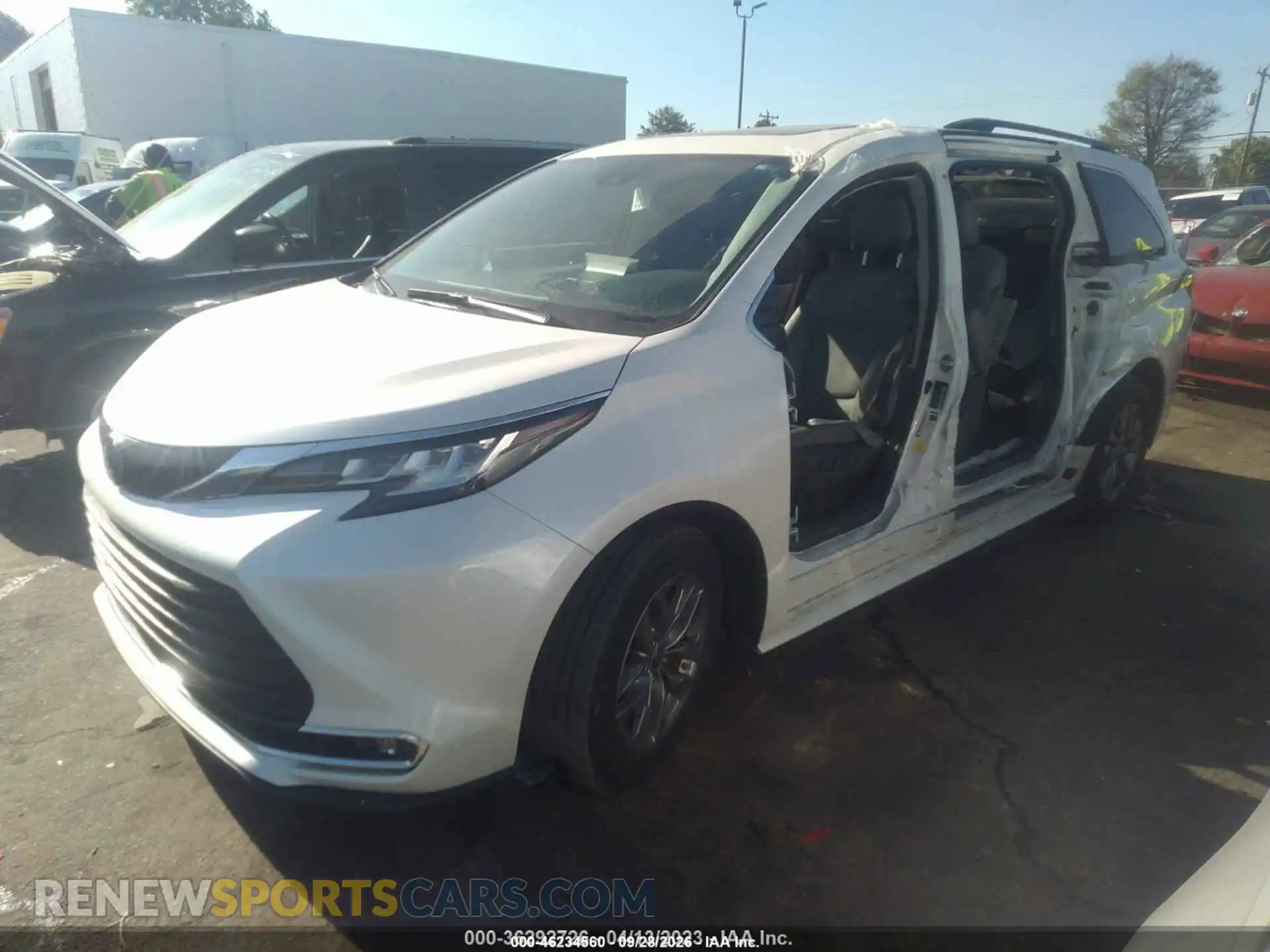 2 Фотография поврежденного автомобиля 5TDJRKEC2MS055559 TOYOTA SIENNA 2021