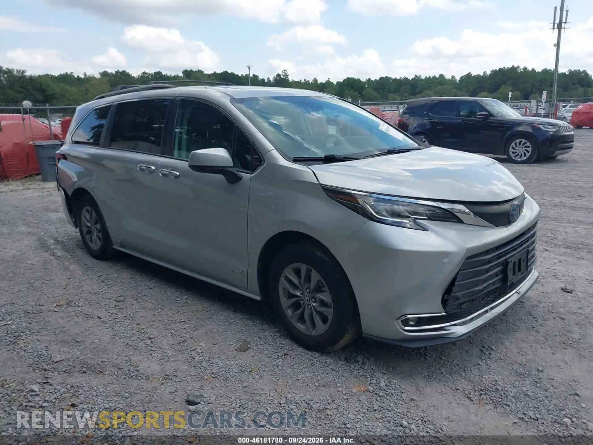 1 Photograph of a damaged car 5TDJRKEC2MS066478 TOYOTA SIENNA 2021