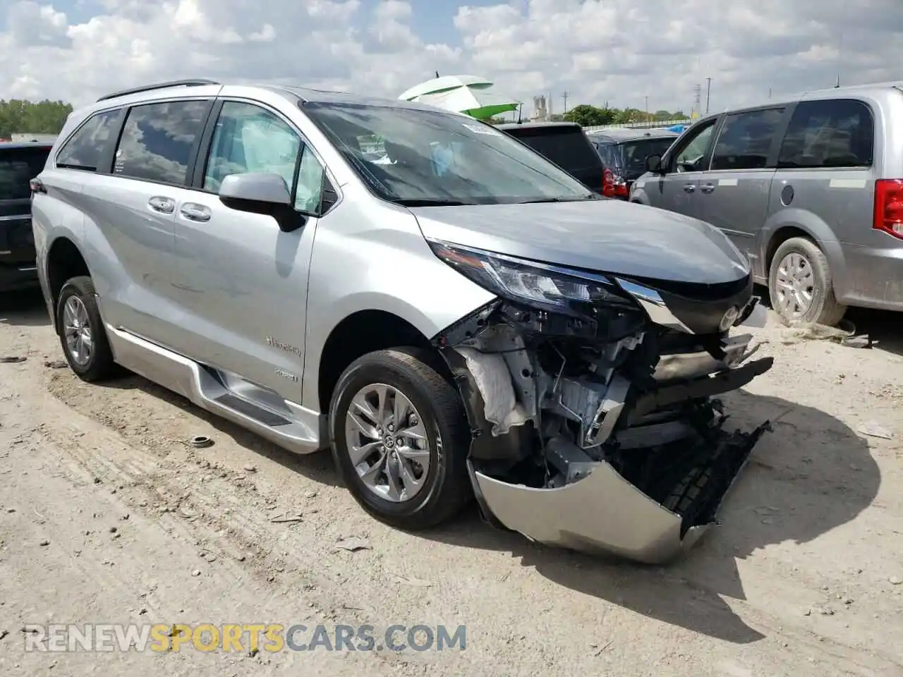 1 fotografías del automóvil dañado 5TDJRKEC3MS031061 TOYOTA SIENNA 2021