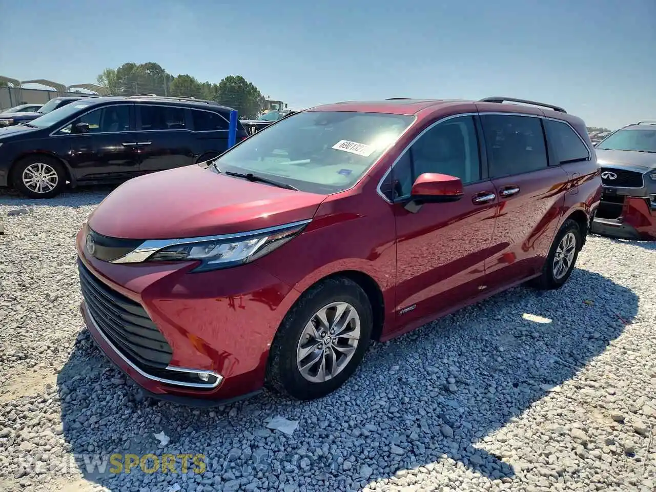 1 fotografías del automóvil dañado 5TDJRKEC5MS006968 TOYOTA SIENNA 2021