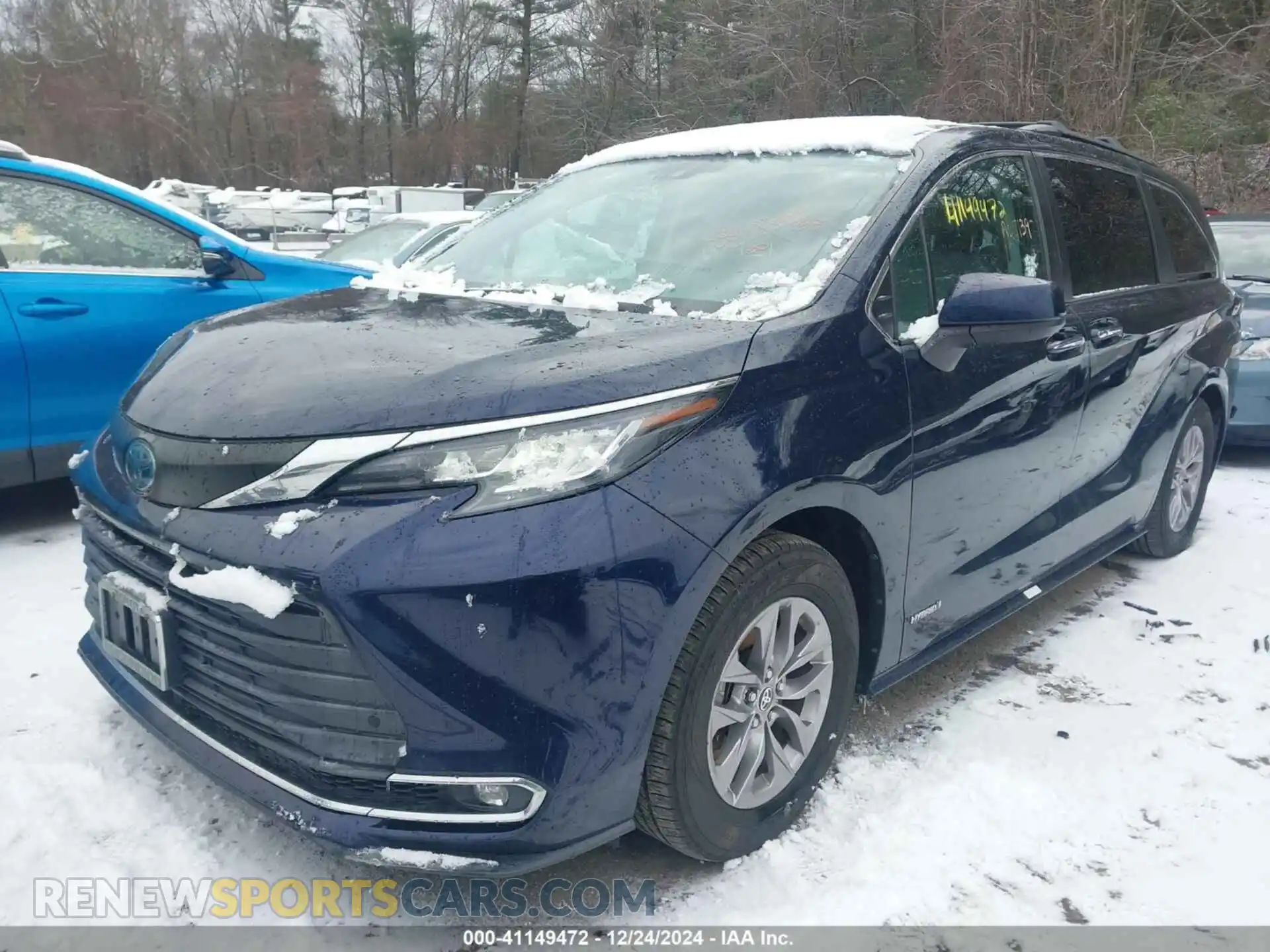 2 Фотография поврежденного автомобиля 5TDJRKEC6MS011659 TOYOTA SIENNA 2021