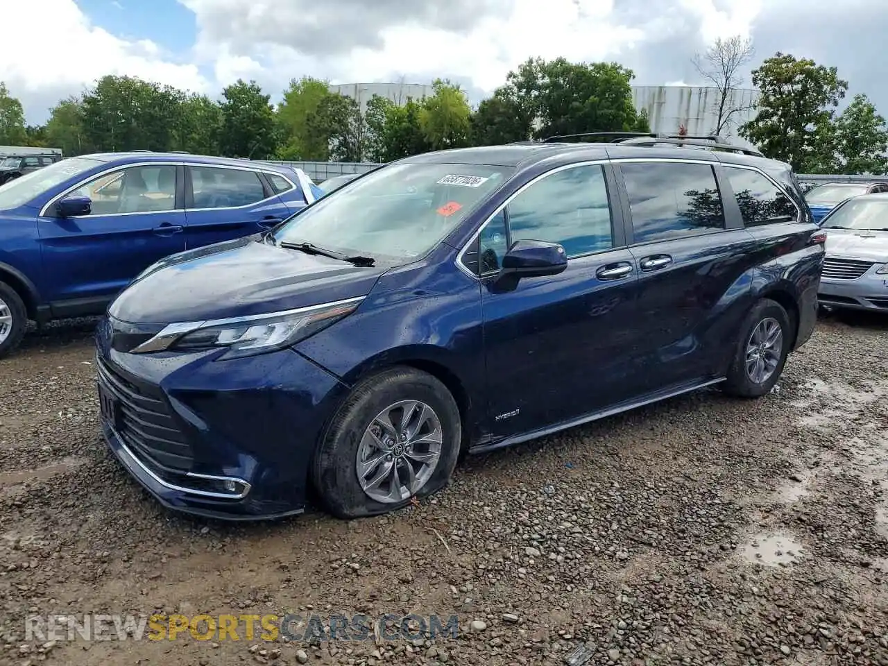 1 fotografías del automóvil dañado 5TDJRKEC6MS035752 TOYOTA SIENNA 2021