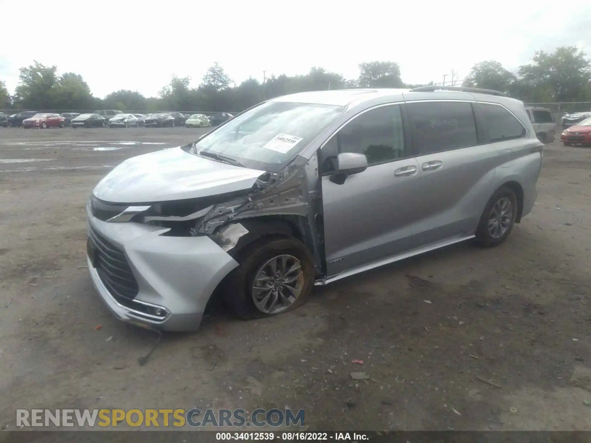 2 Photograph of a damaged car 5TDJSKFC0MS024295 TOYOTA SIENNA 2021