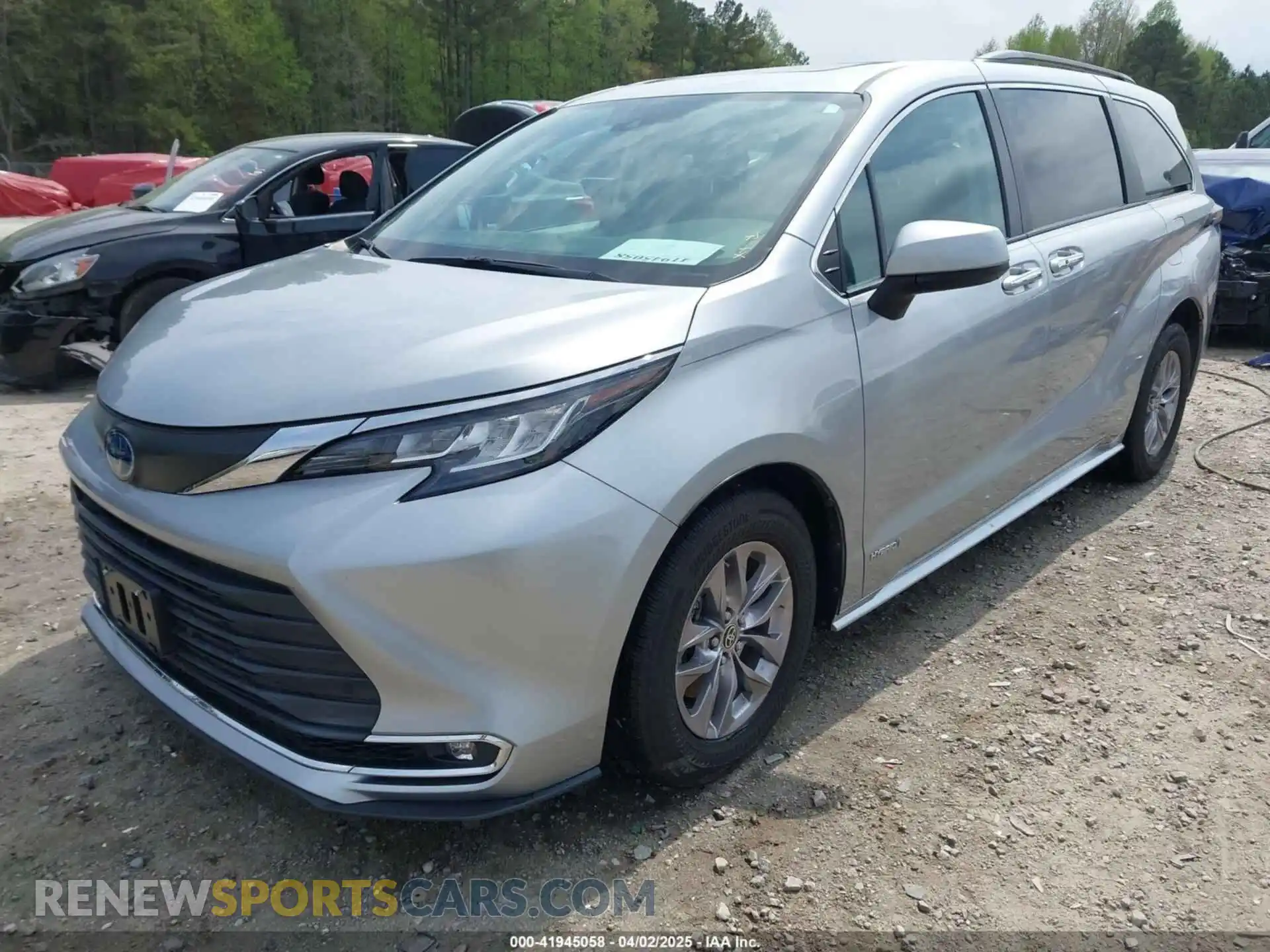 2 Photograph of a damaged car 5TDJSKFC2MS007191 TOYOTA SIENNA 2021
