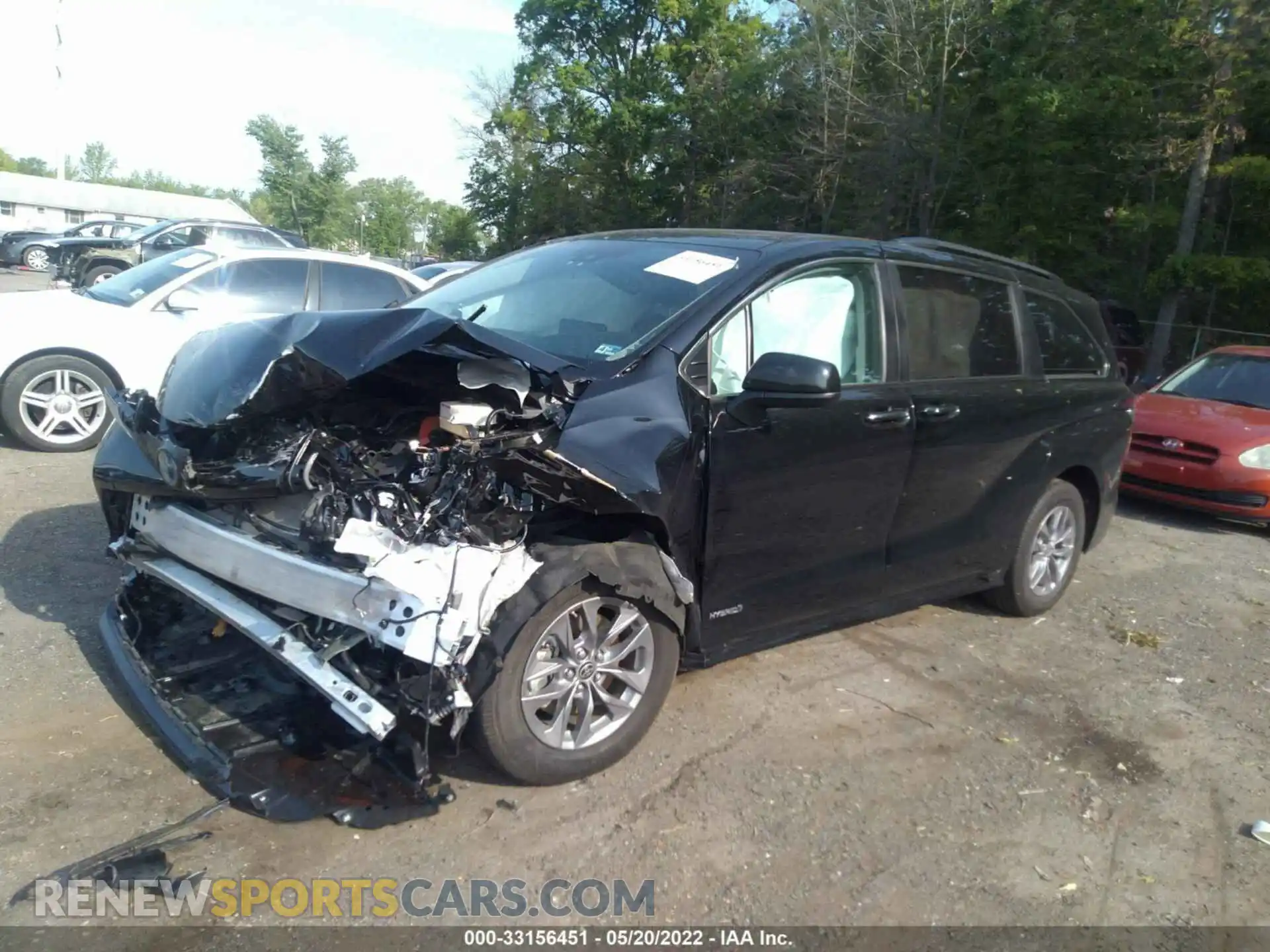 2 Photograph of a damaged car 5TDJSKFC3MS014280 TOYOTA SIENNA 2021