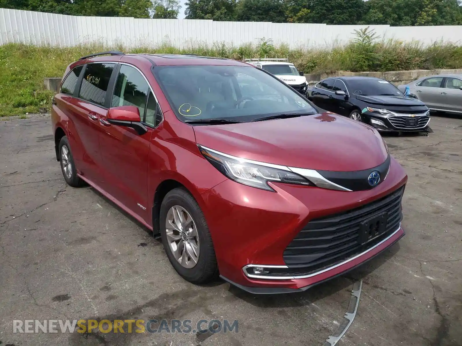 1 Фотография поврежденного автомобиля 5TDJSKFC5MS009114 TOYOTA SIENNA 2021