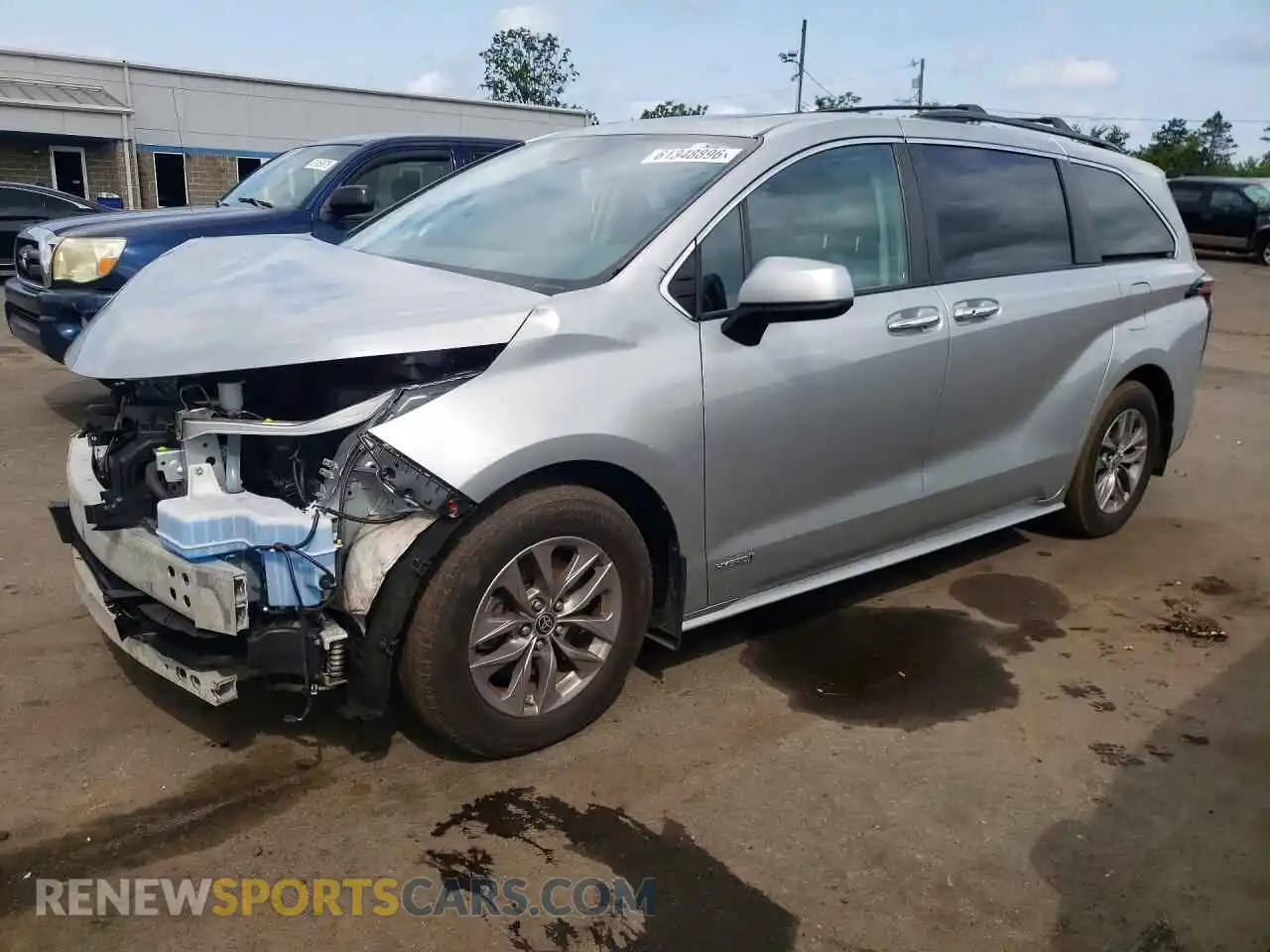 1 Photograph of a damaged car 5TDJSKFC5MS028388 TOYOTA SIENNA 2021
