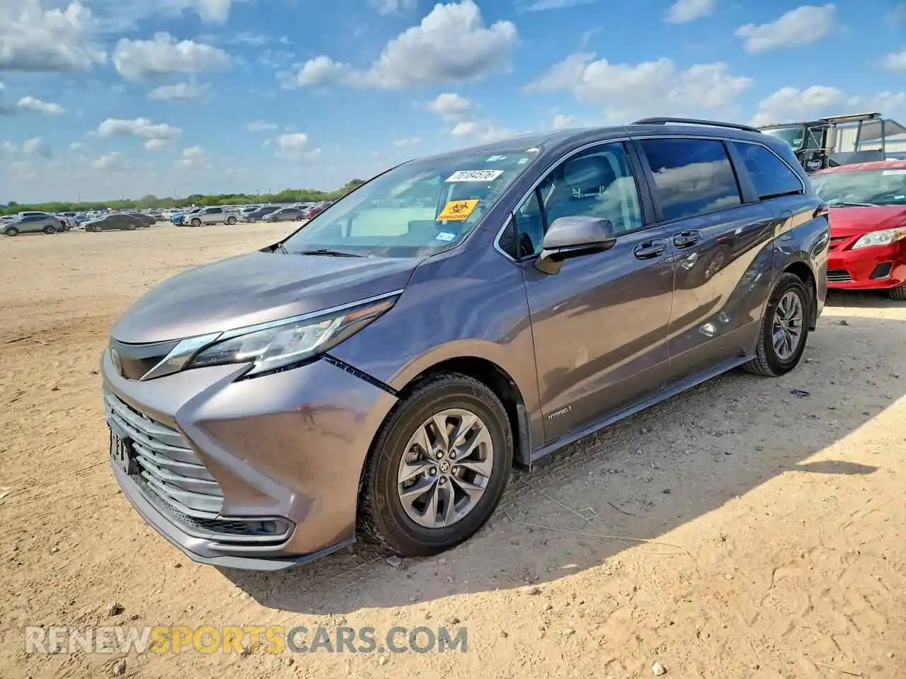 1 Фотография поврежденного автомобиля 5TDKRKEC2MS031931 TOYOTA SIENNA 2021