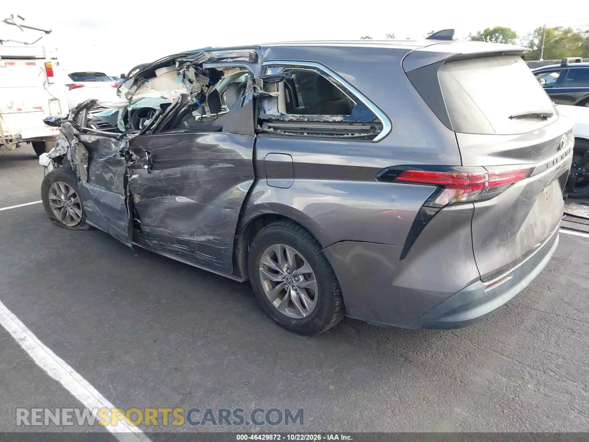 3 Фотография поврежденного автомобиля 5TDKRKEC3MS028052 TOYOTA SIENNA 2021