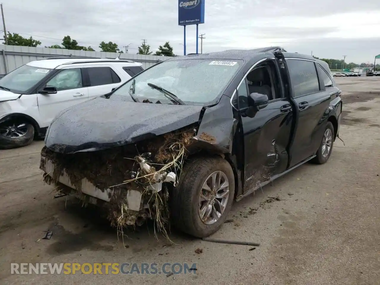 2 Photograph of a damaged car 5TDKRKEC5MS011513 TOYOTA SIENNA 2021