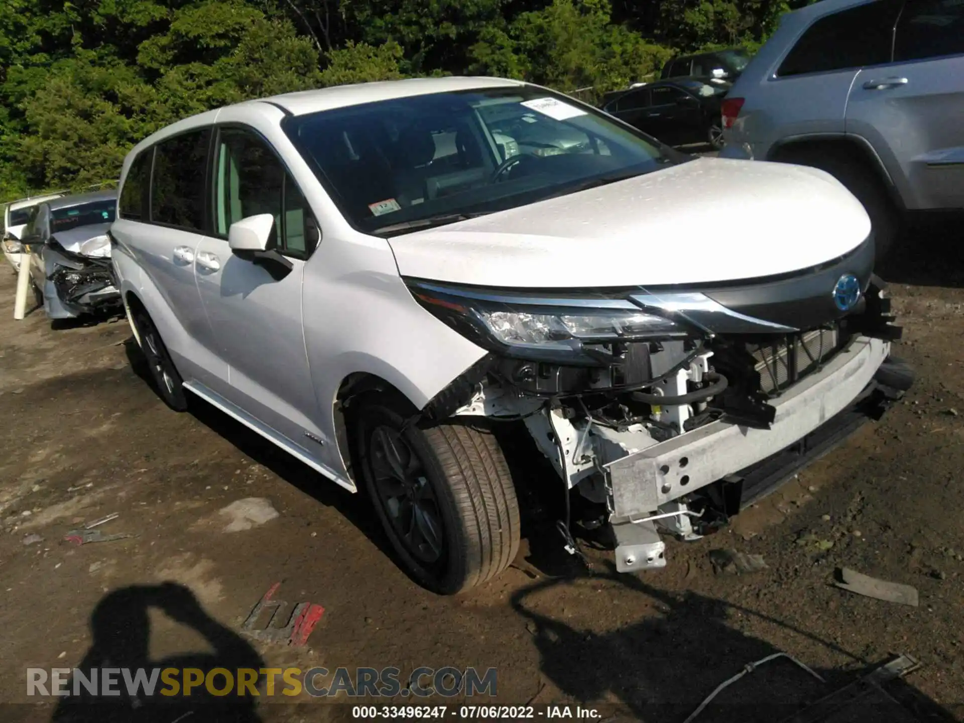 1 Photograph of a damaged car 5TDKRKECXMS006565 TOYOTA SIENNA 2021