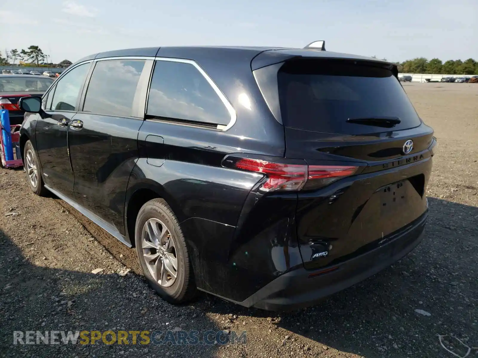 3 fotografías del automóvil dañado 5TDKSKFC1MS003086 TOYOTA SIENNA 2021