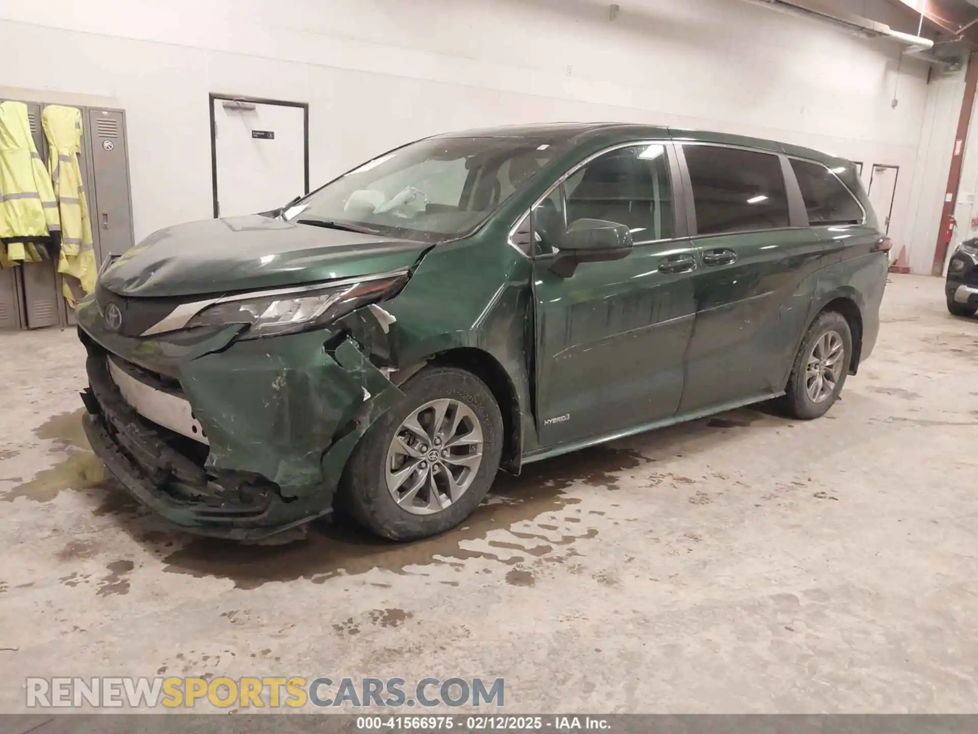 2 fotografías del automóvil dañado 5TDKSKFC5MS006315 TOYOTA SIENNA 2021