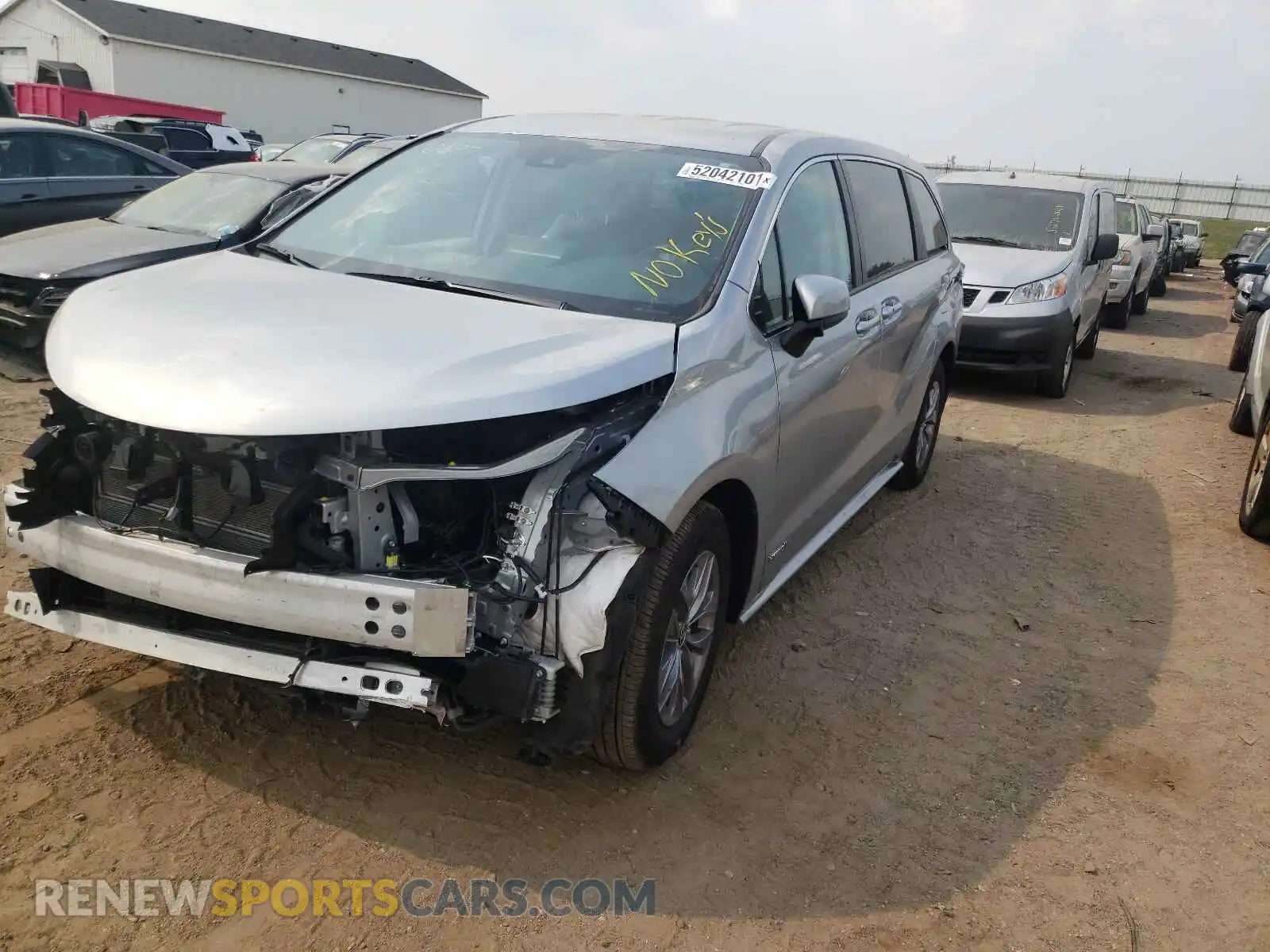 2 Photograph of a damaged car 5TDKSKFCXMS010697 TOYOTA SIENNA 2021