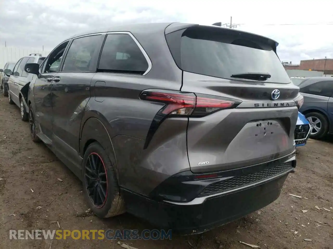 3 Фотография поврежденного автомобиля 5TDXSKFC5MS025176 TOYOTA SIENNA 2021