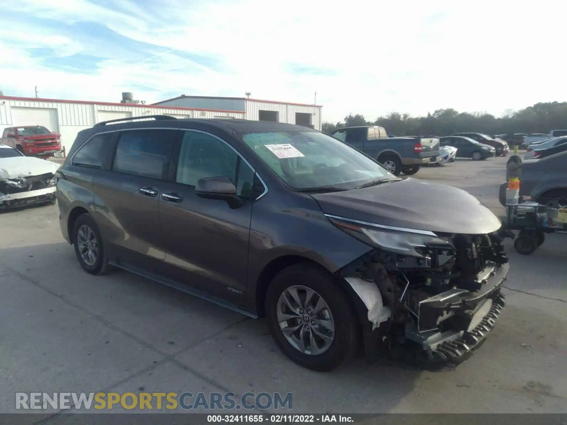 1 Photograph of a damaged car 5TDYRKEC0MS006438 TOYOTA SIENNA 2021