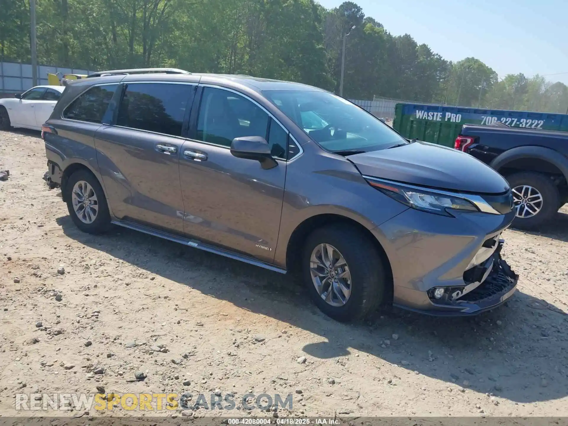 1 Photograph of a damaged car 5TDYRKEC0MS007394 TOYOTA SIENNA 2021