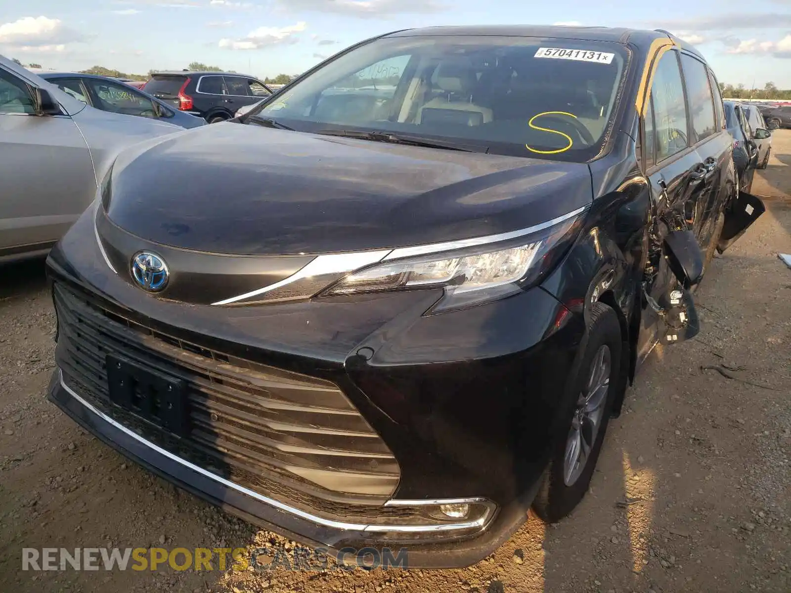2 Photograph of a damaged car 5TDYRKEC0MS050746 TOYOTA SIENNA 2021
