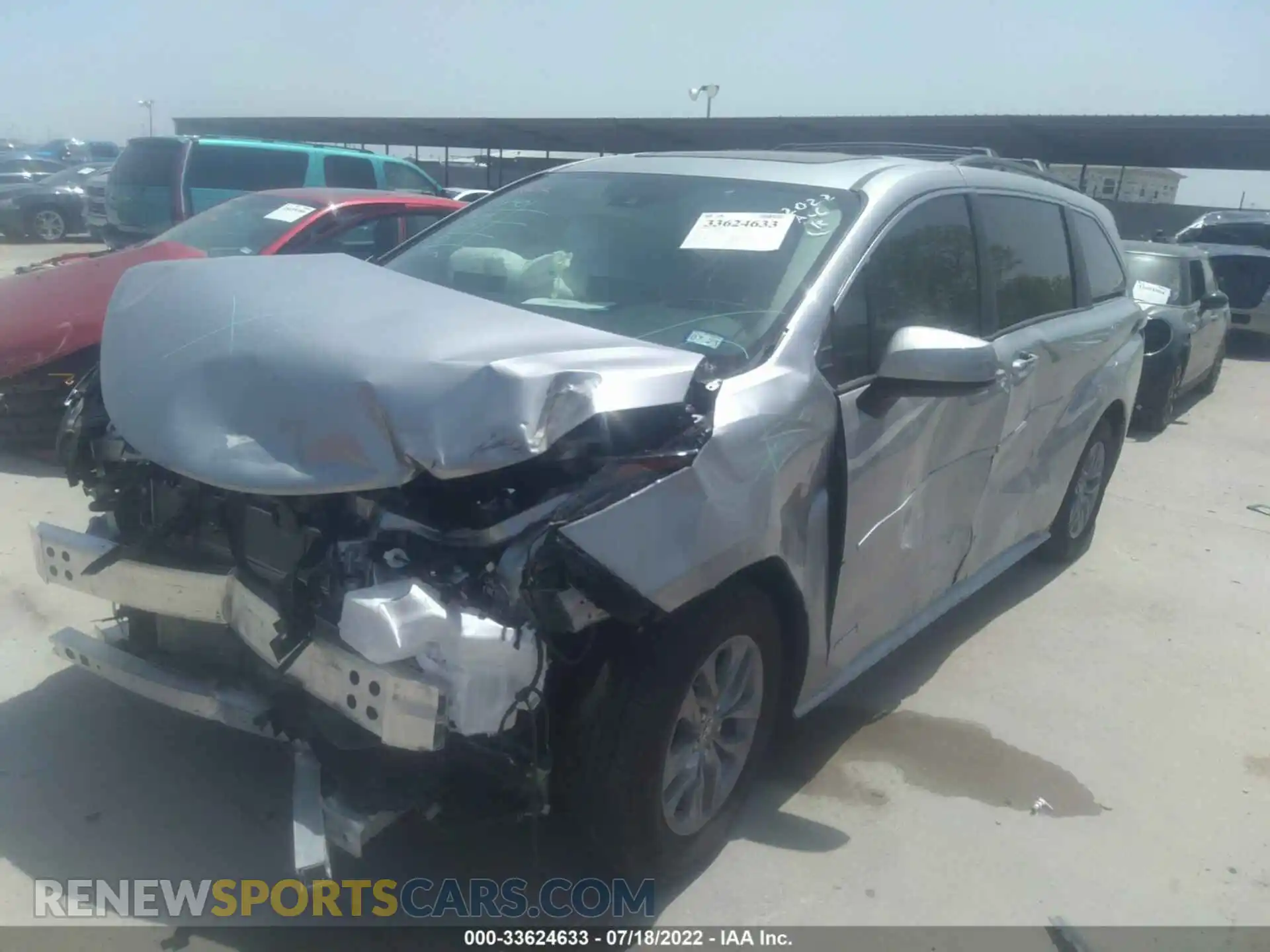 2 Photograph of a damaged car 5TDYRKEC0MS064274 TOYOTA SIENNA 2021