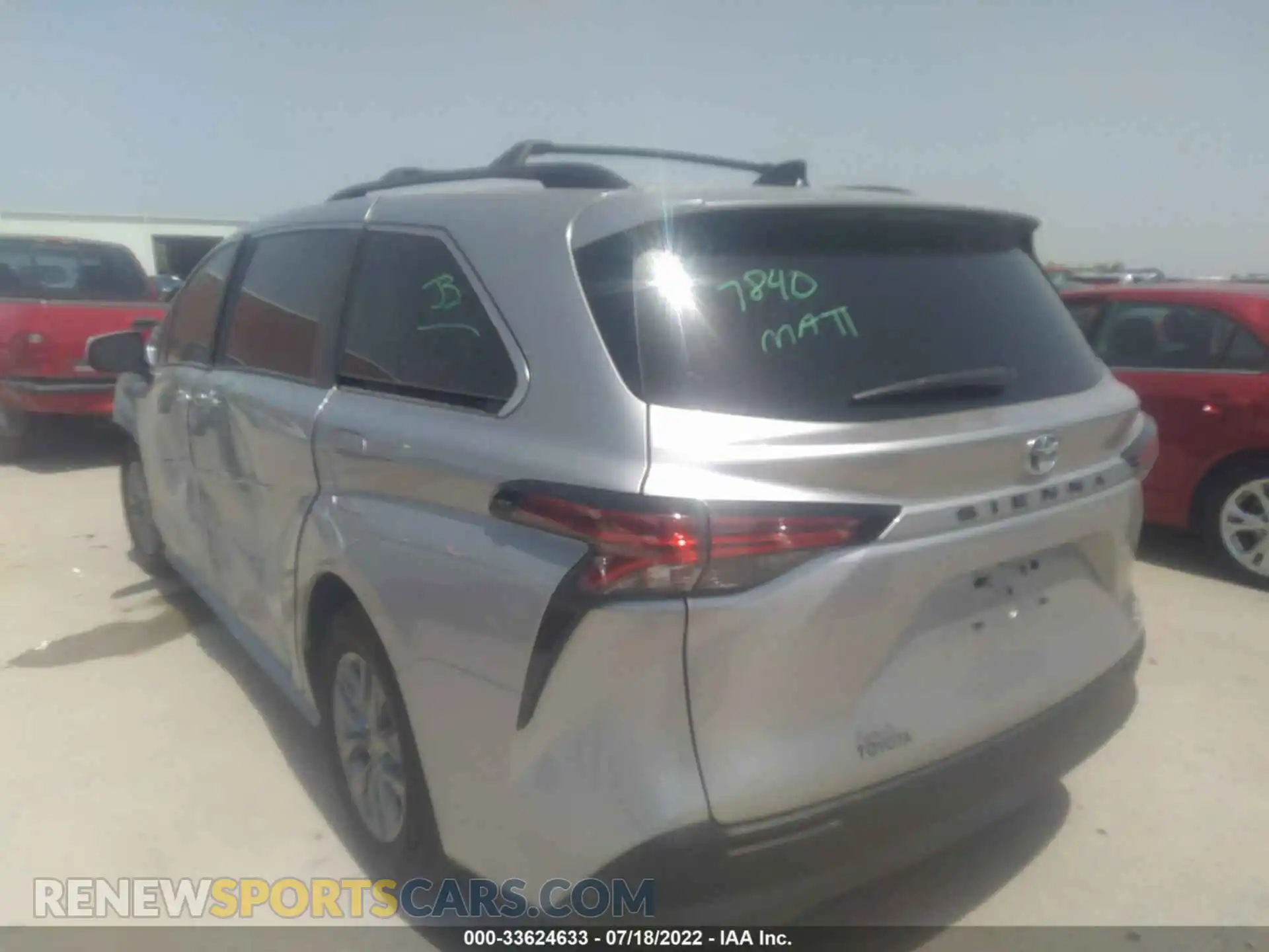 3 Photograph of a damaged car 5TDYRKEC0MS064274 TOYOTA SIENNA 2021