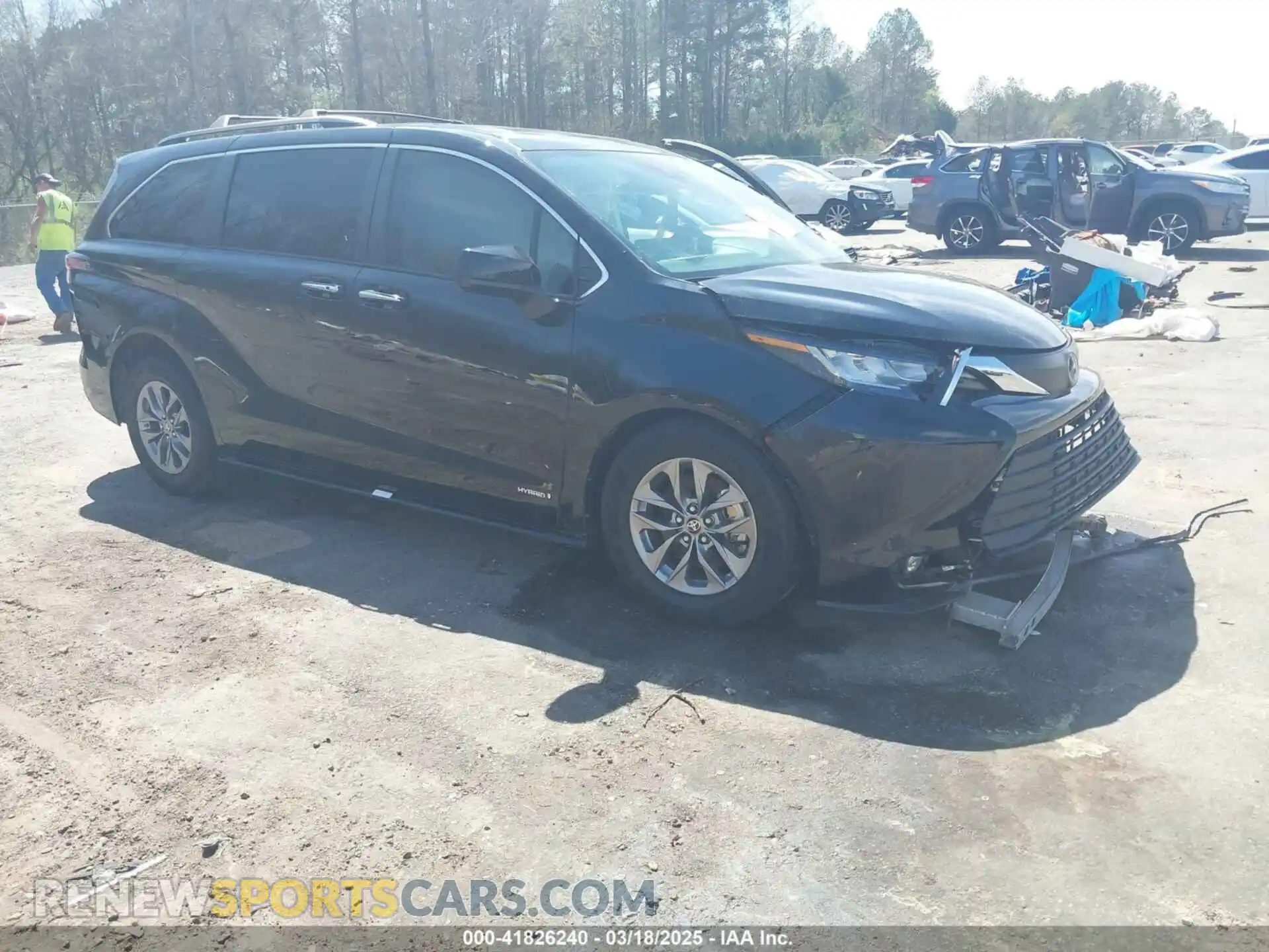 1 Photograph of a damaged car 5TDYRKEC0MS065277 TOYOTA SIENNA 2021