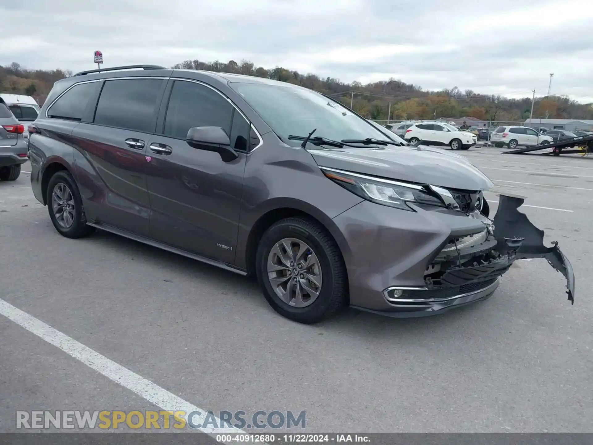 1 Photograph of a damaged car 5TDYRKEC1MS008618 TOYOTA SIENNA 2021