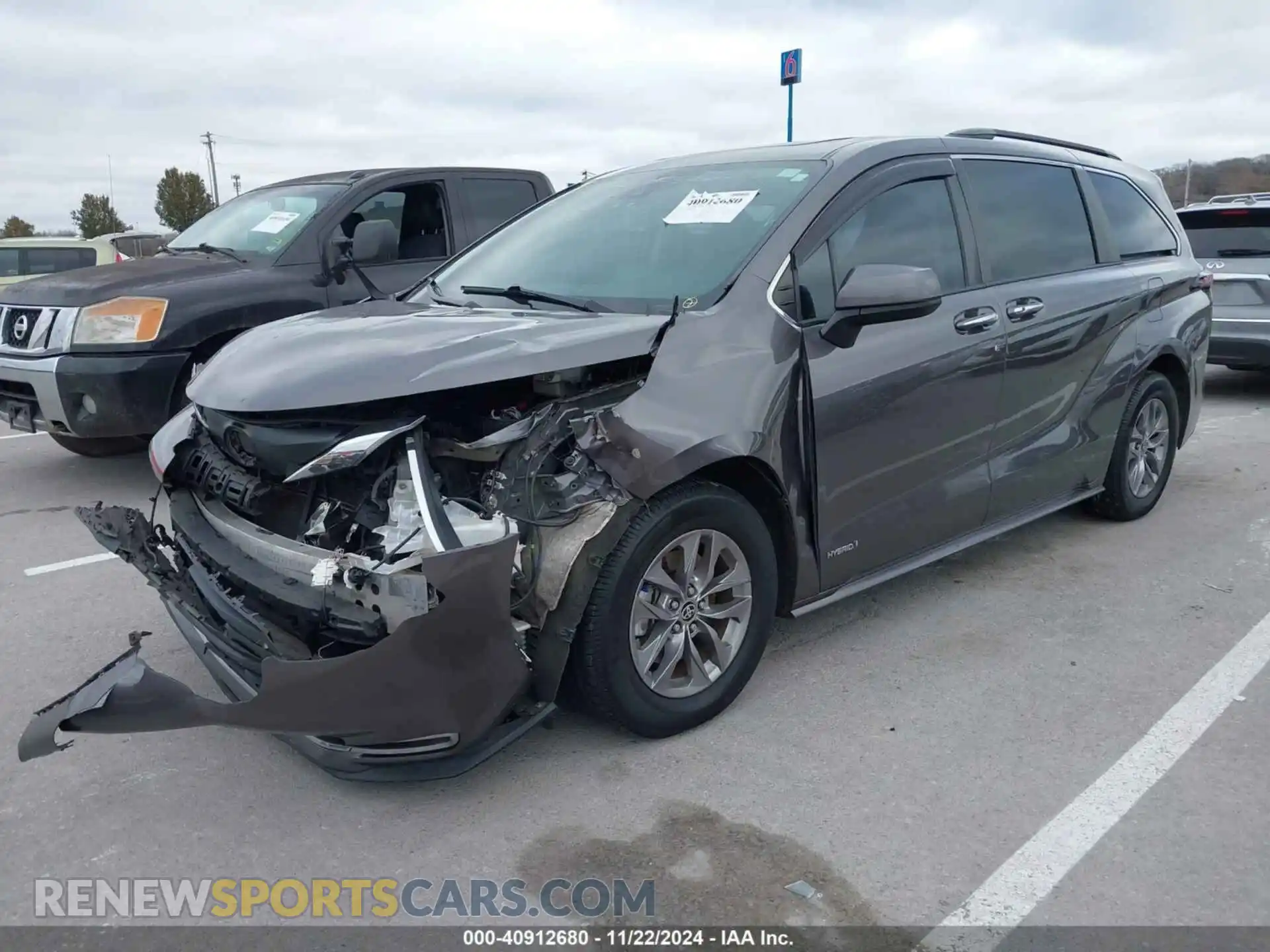 2 Photograph of a damaged car 5TDYRKEC1MS008618 TOYOTA SIENNA 2021