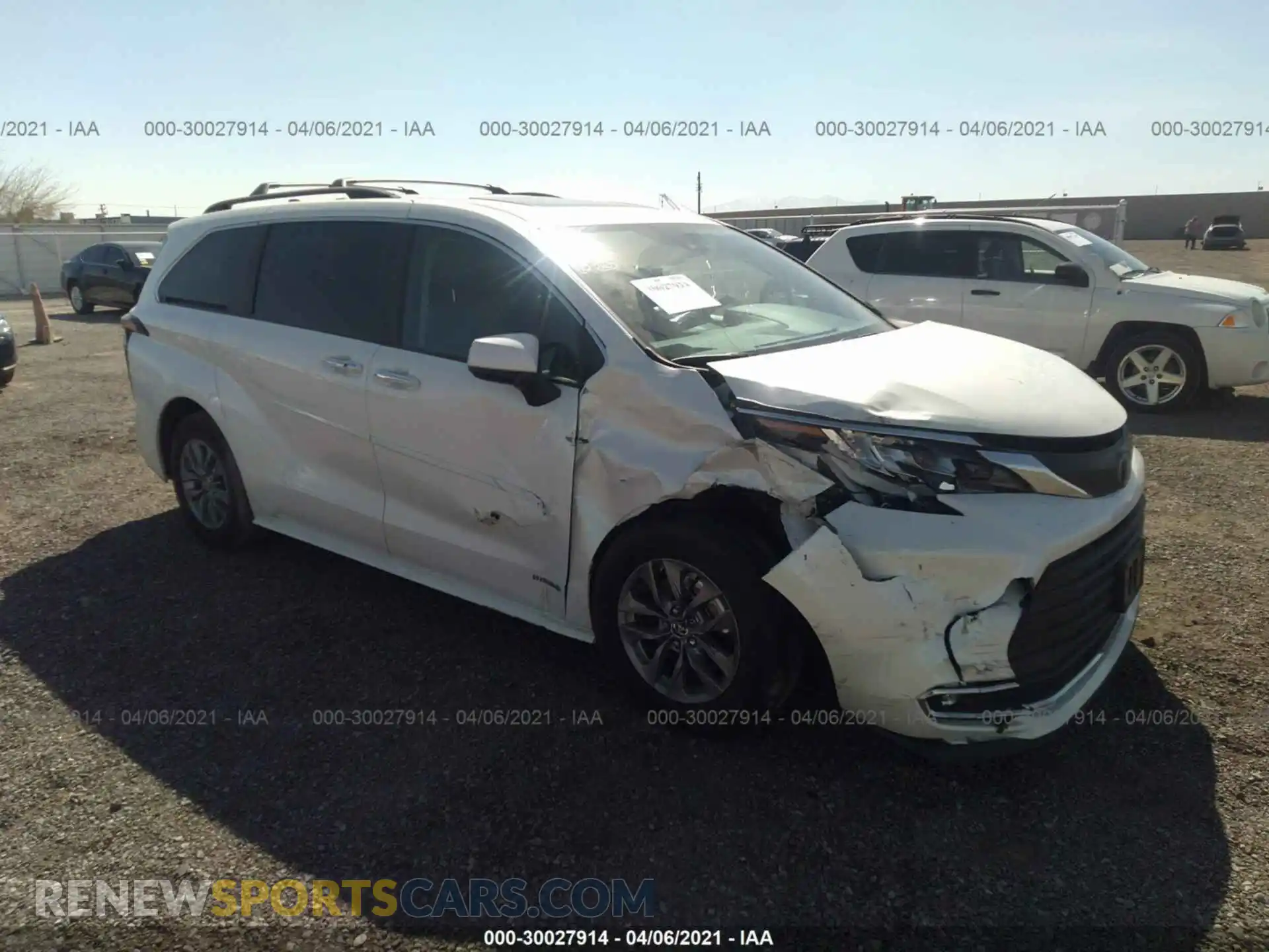 1 Photograph of a damaged car 5TDYRKEC1MS009459 TOYOTA SIENNA 2021