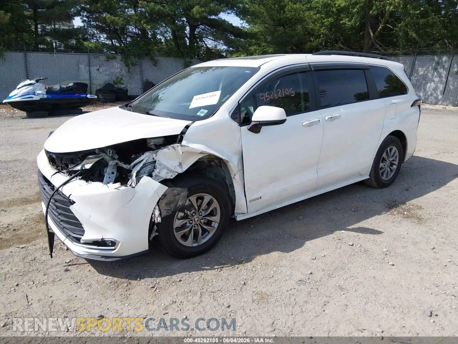 2 Фотография поврежденного автомобиля 5TDYRKEC1MS028271 TOYOTA SIENNA 2021