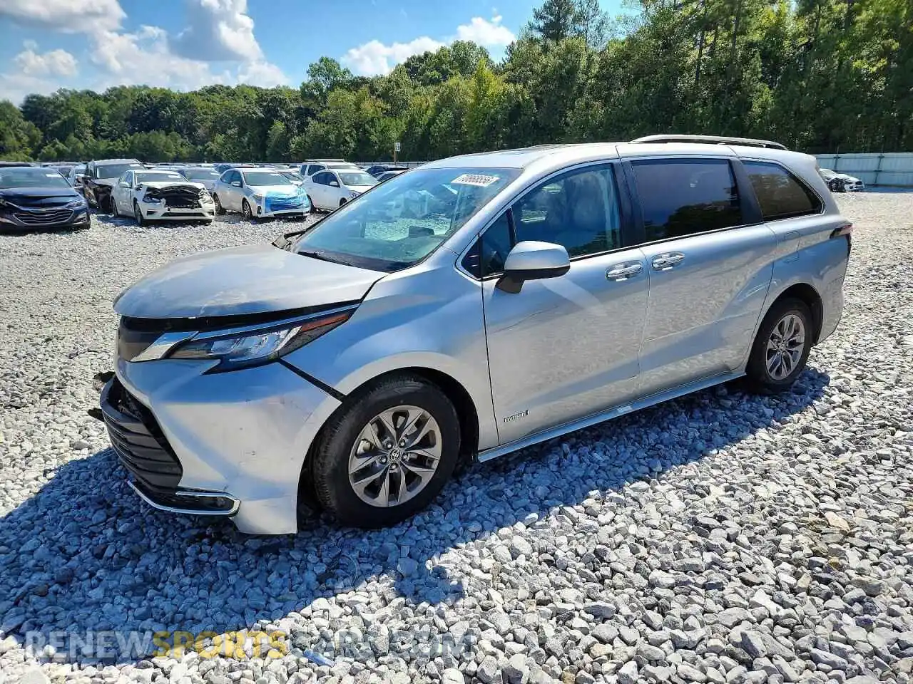 1 fotografías del automóvil dañado 5TDYRKEC2MS017974 TOYOTA SIENNA 2021
