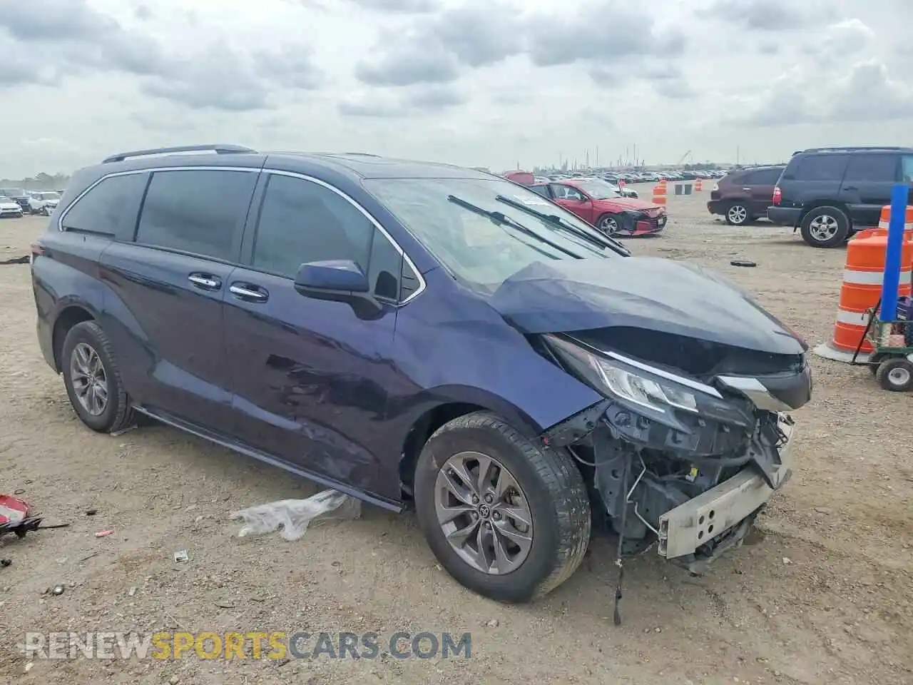 1 Photograph of a damaged car 5TDYRKEC2MS039263 TOYOTA SIENNA 2021