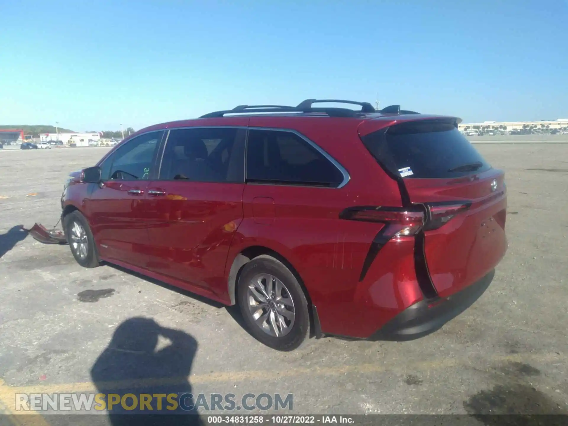 3 Photograph of a damaged car 5TDYRKEC2MS072232 TOYOTA SIENNA 2021