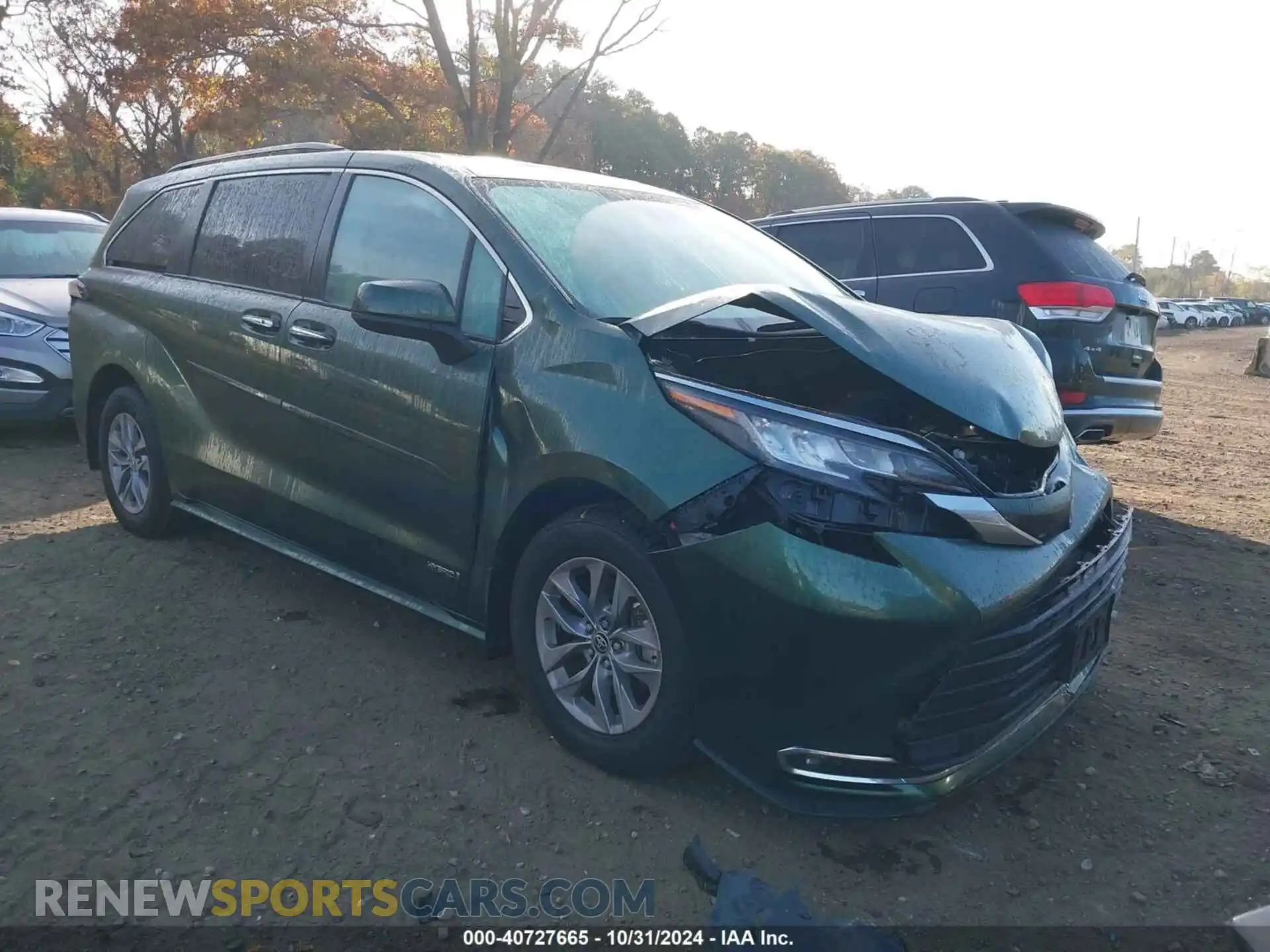 1 Photograph of a damaged car 5TDYRKEC2MS073574 TOYOTA SIENNA 2021