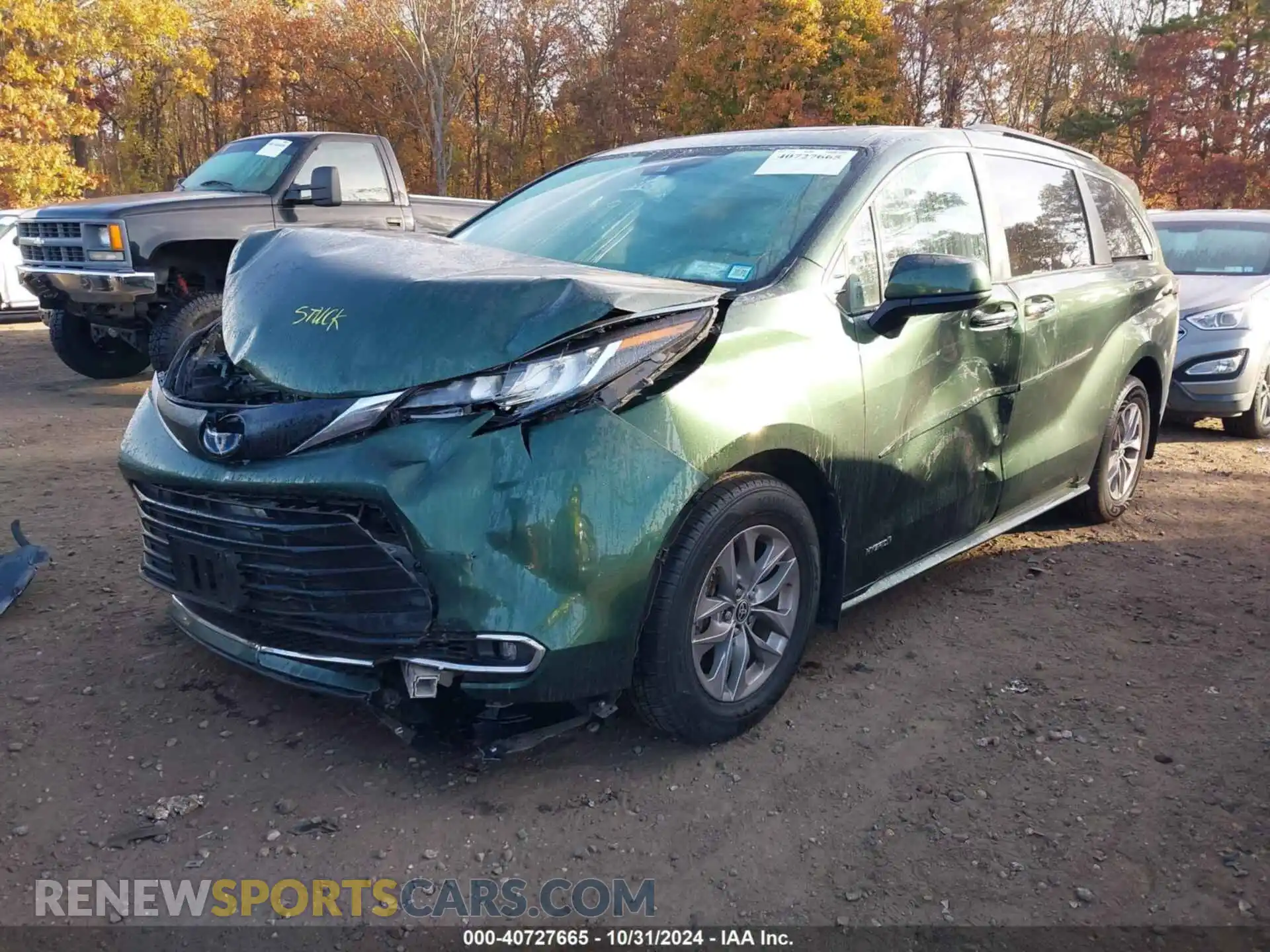 2 Photograph of a damaged car 5TDYRKEC2MS073574 TOYOTA SIENNA 2021
