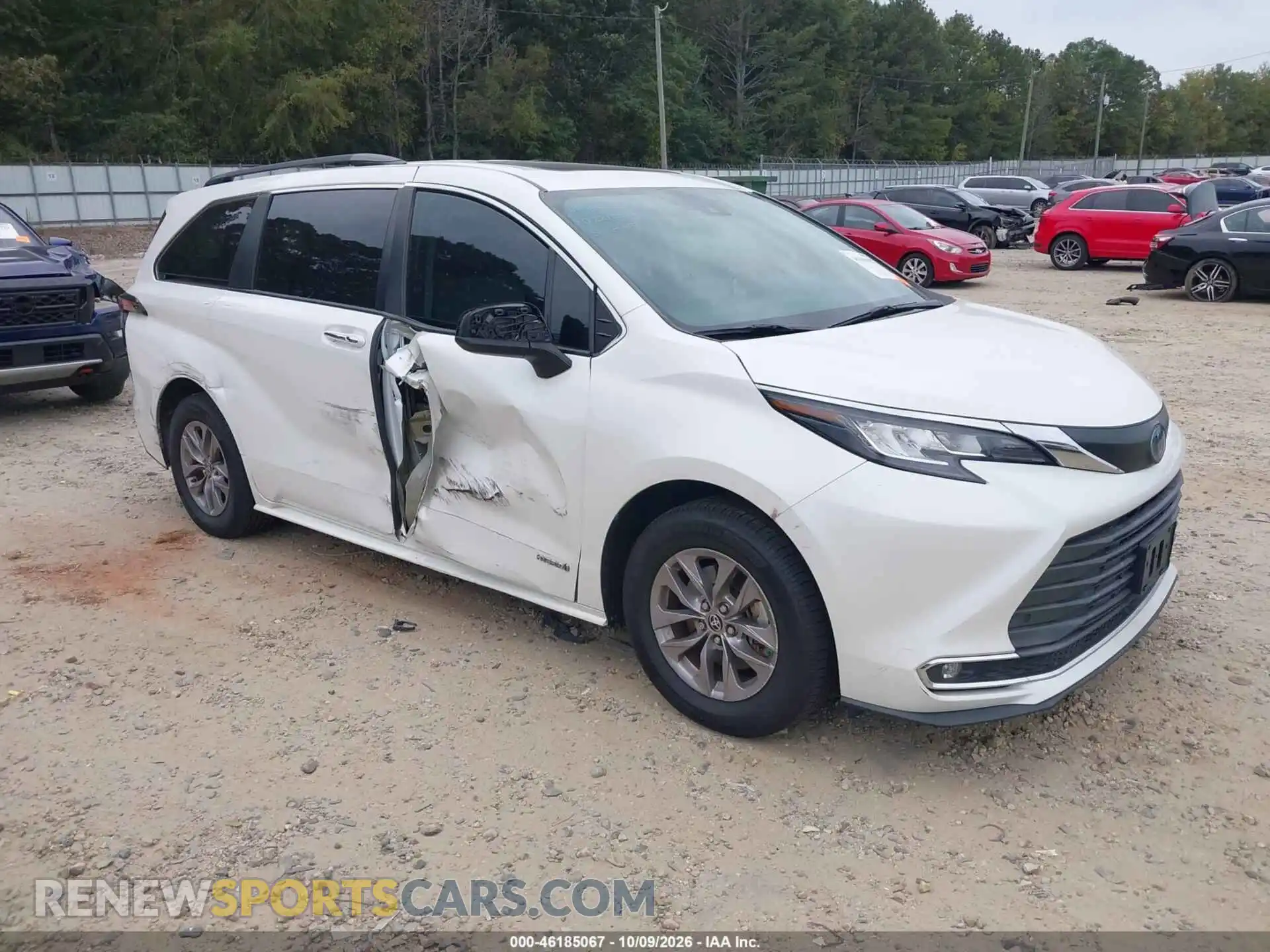 1 fotografías del automóvil dañado 5TDYRKEC3MS013898 TOYOTA SIENNA 2021