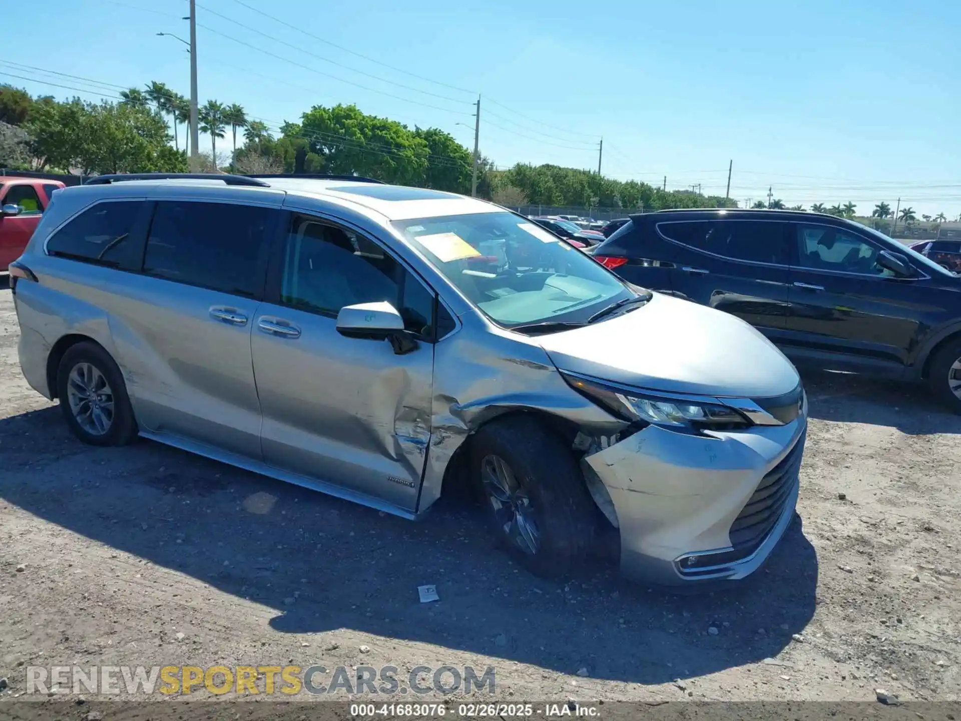 1 Photograph of a damaged car 5TDYRKEC3MS071400 TOYOTA SIENNA 2021